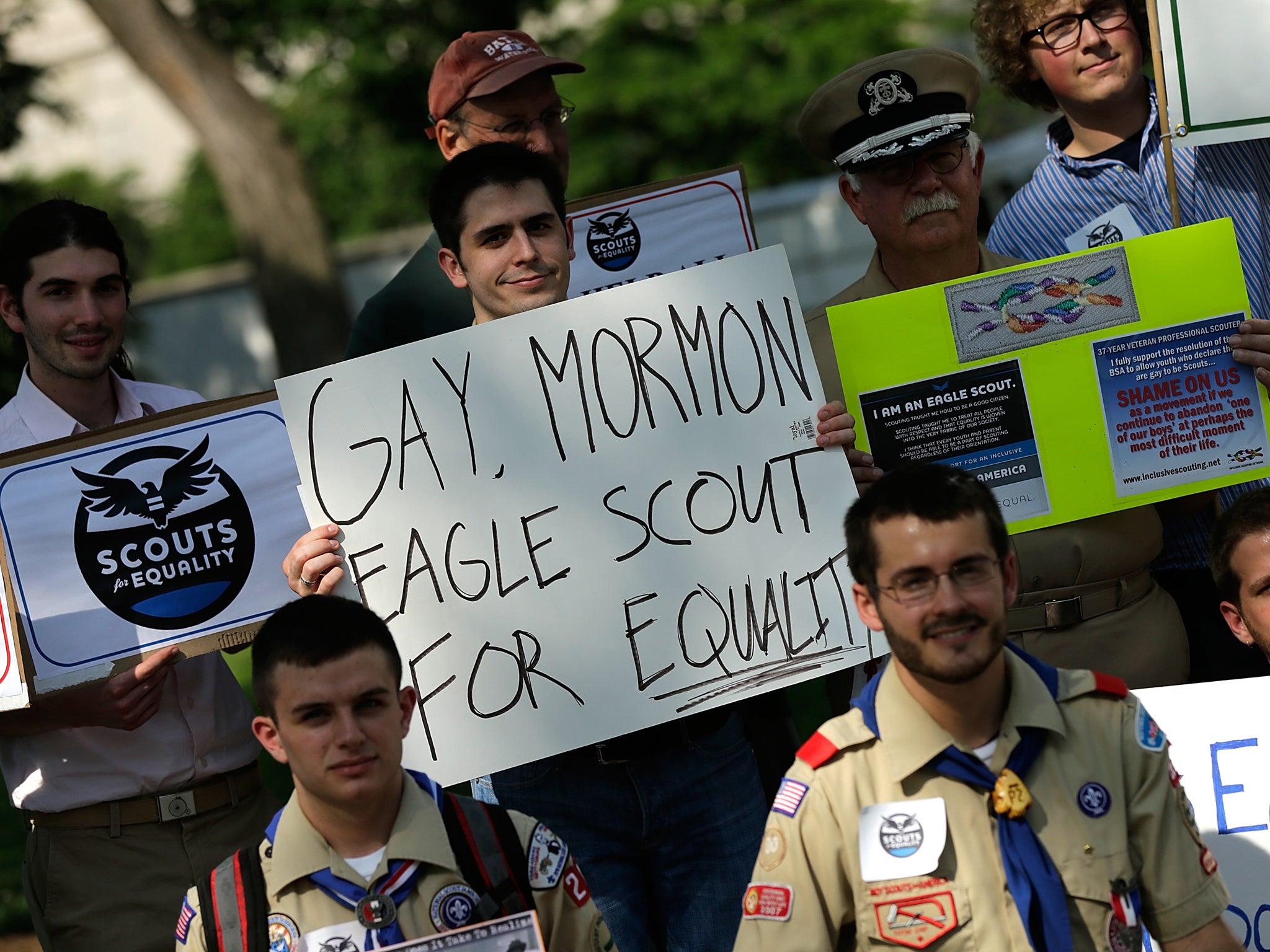 Pro-equality Scouts rally in Washington