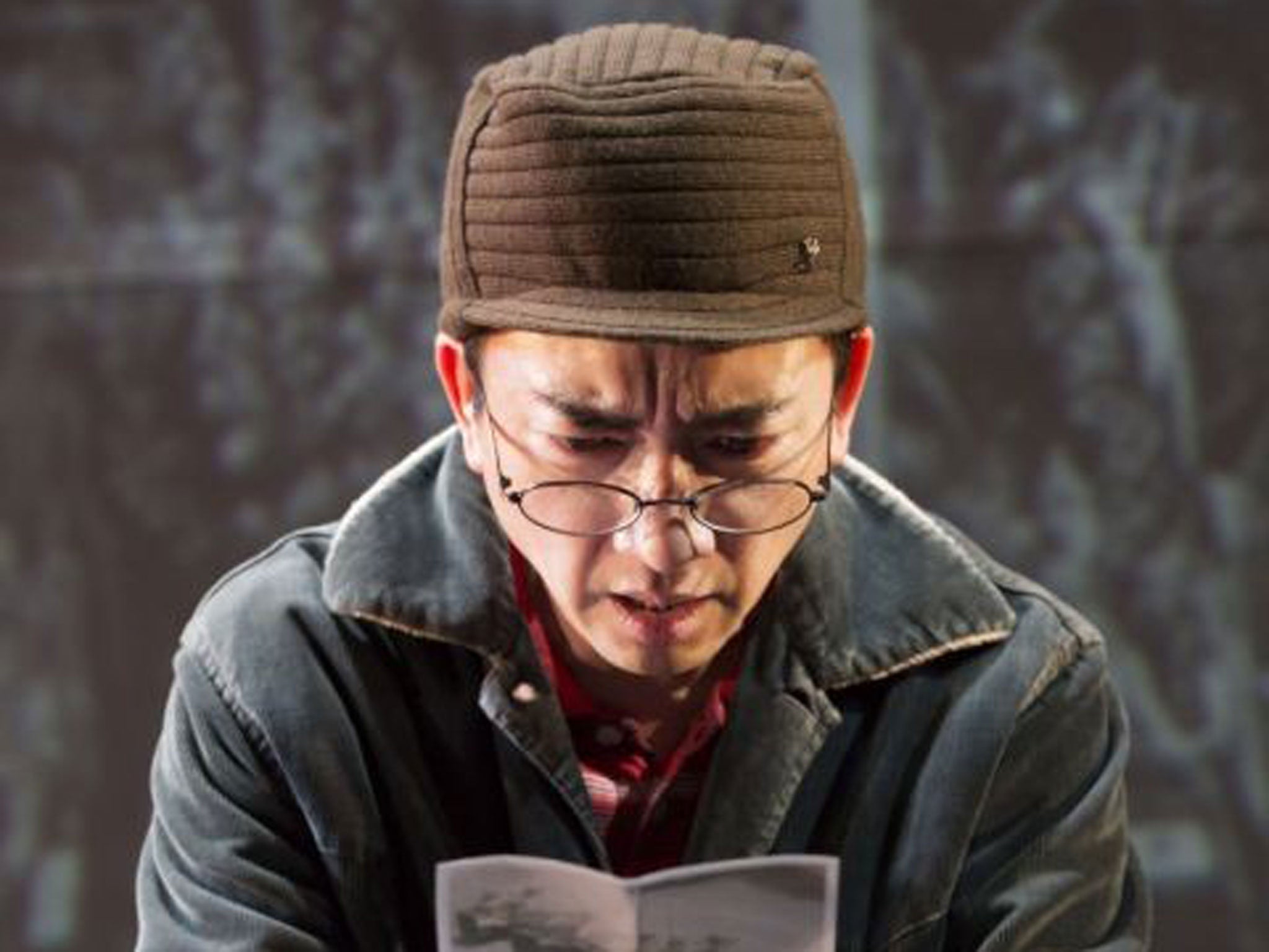 David K.S. Tse in Chimerica by Kirkwood at the Almeida Theatre