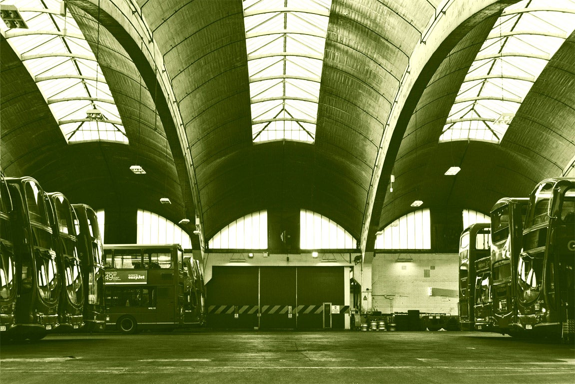 Stockwell Bus Garage was once the largest unsupported area under a single roof in Europe