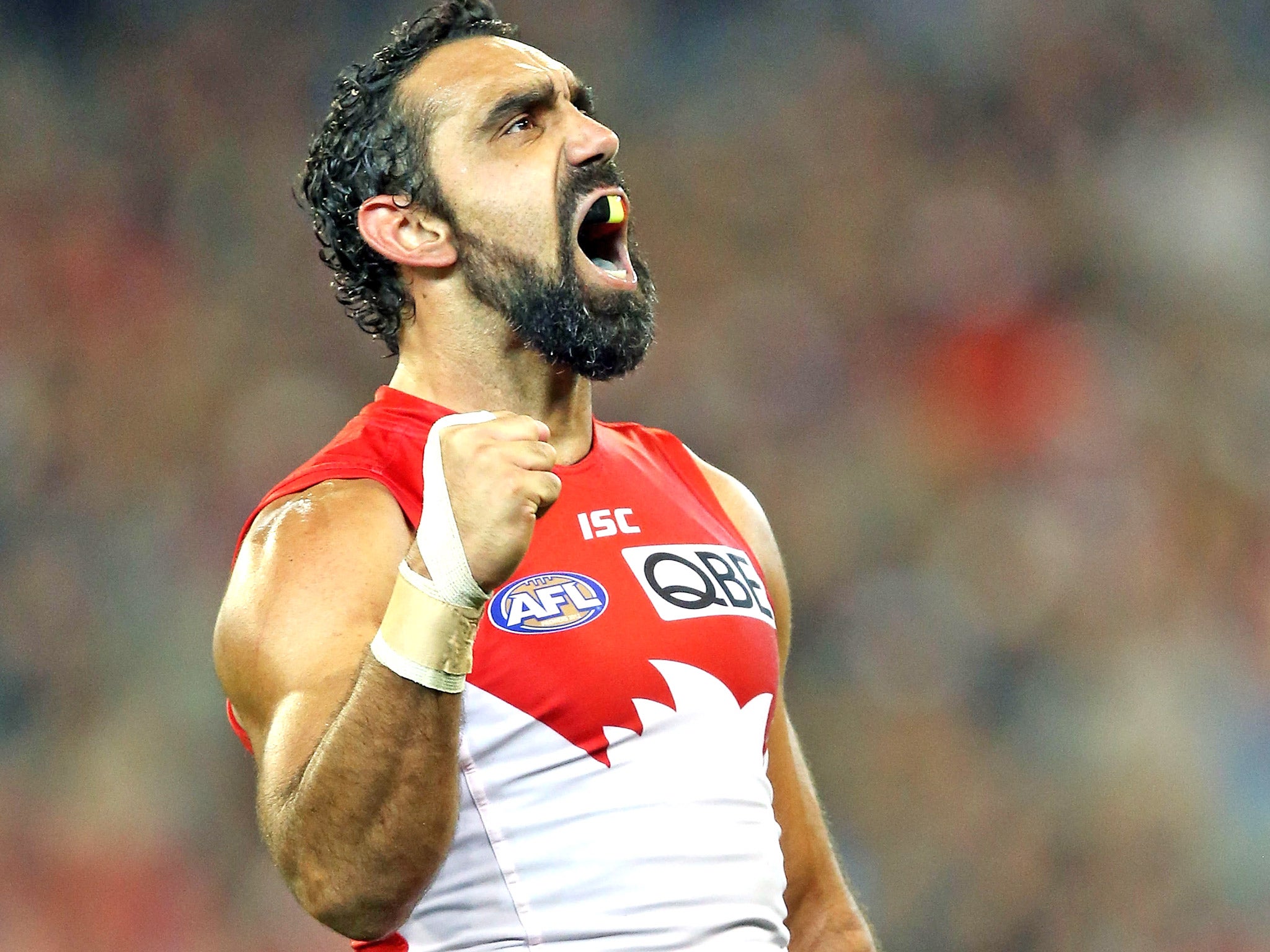 Adam Goodes of the Sydney Swans
