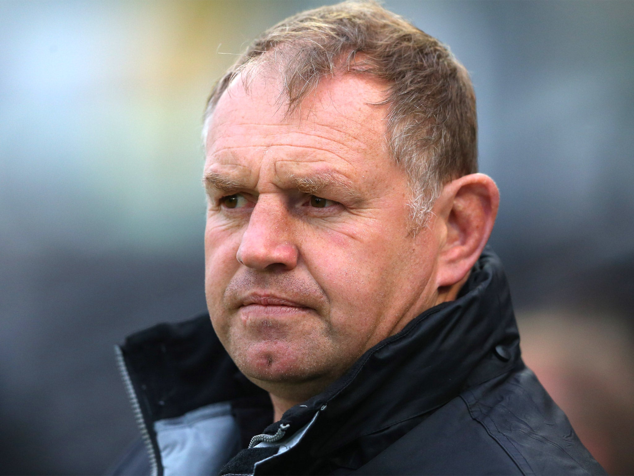 Newcastle Falcons coach Dean Richards