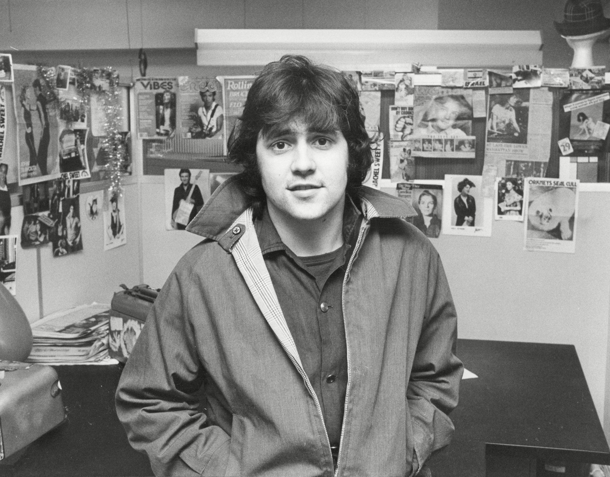 Danny in his early 20s at NME magazine in 1979