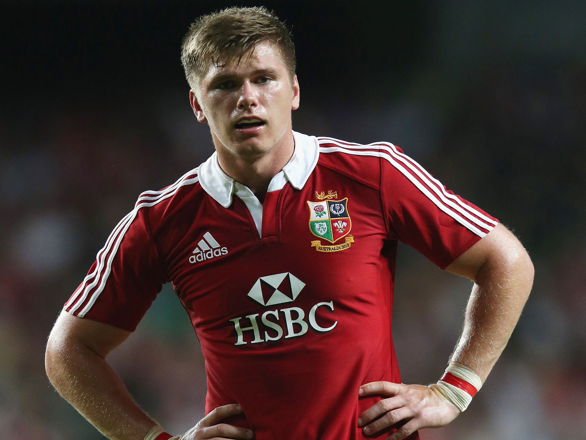 Boot boy: Owen Farrell endured mixed fortunes against the Baa-Baas