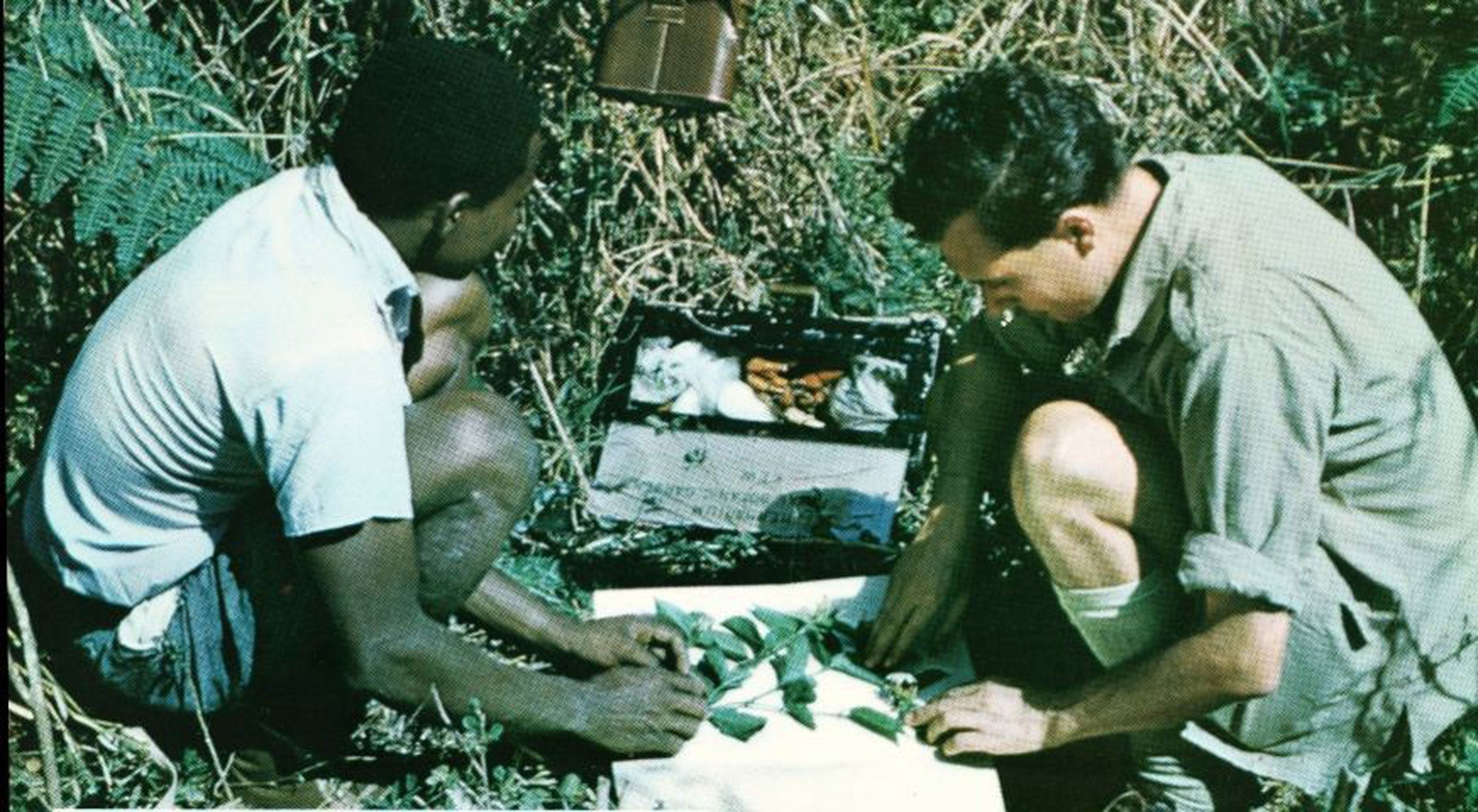 Hepper (right) in Nigeria in 1958, on one of his many botanical expeditions to Africa