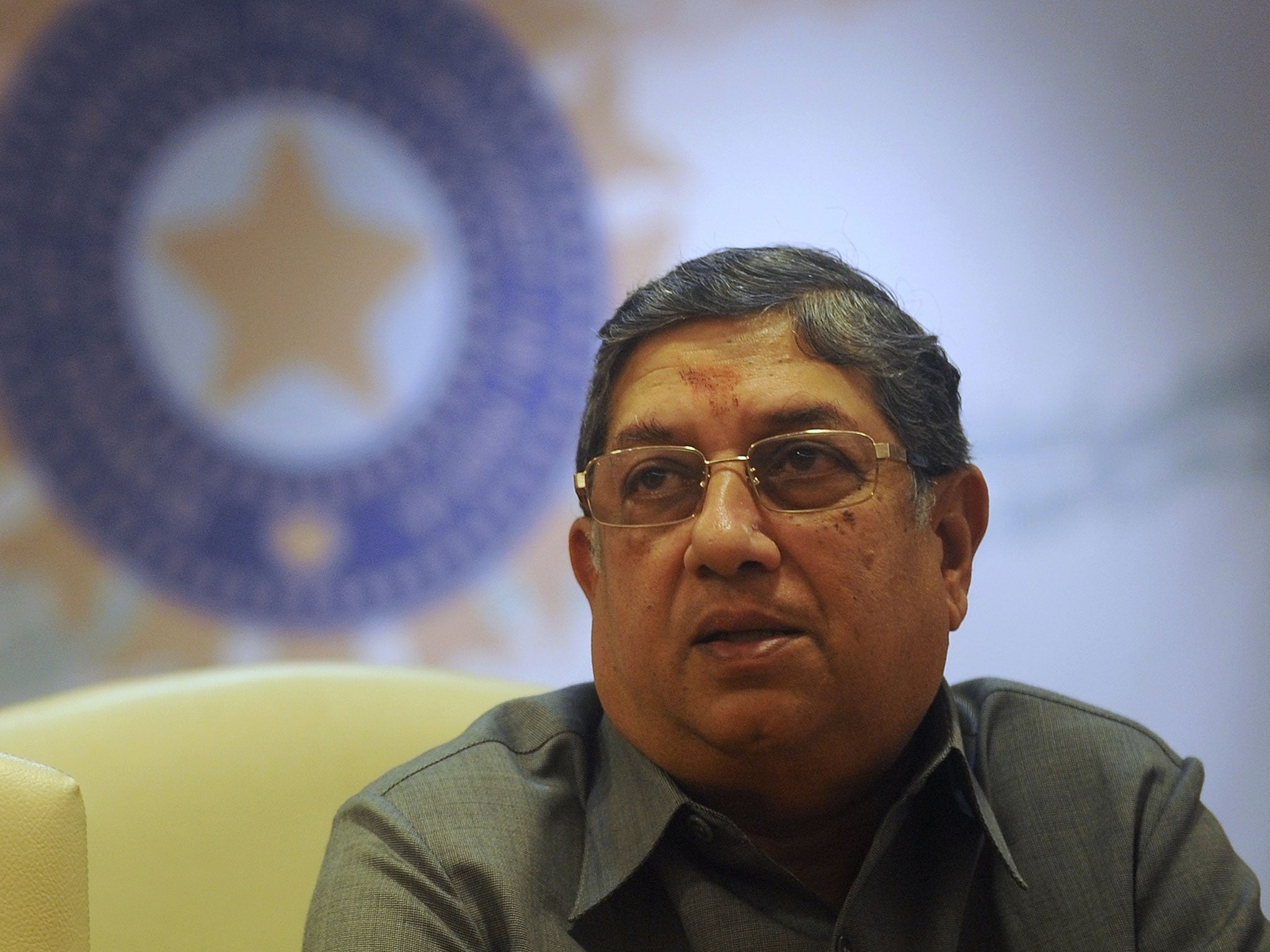 N Srinivasan, the BCCI president, has stepped aside temporarily