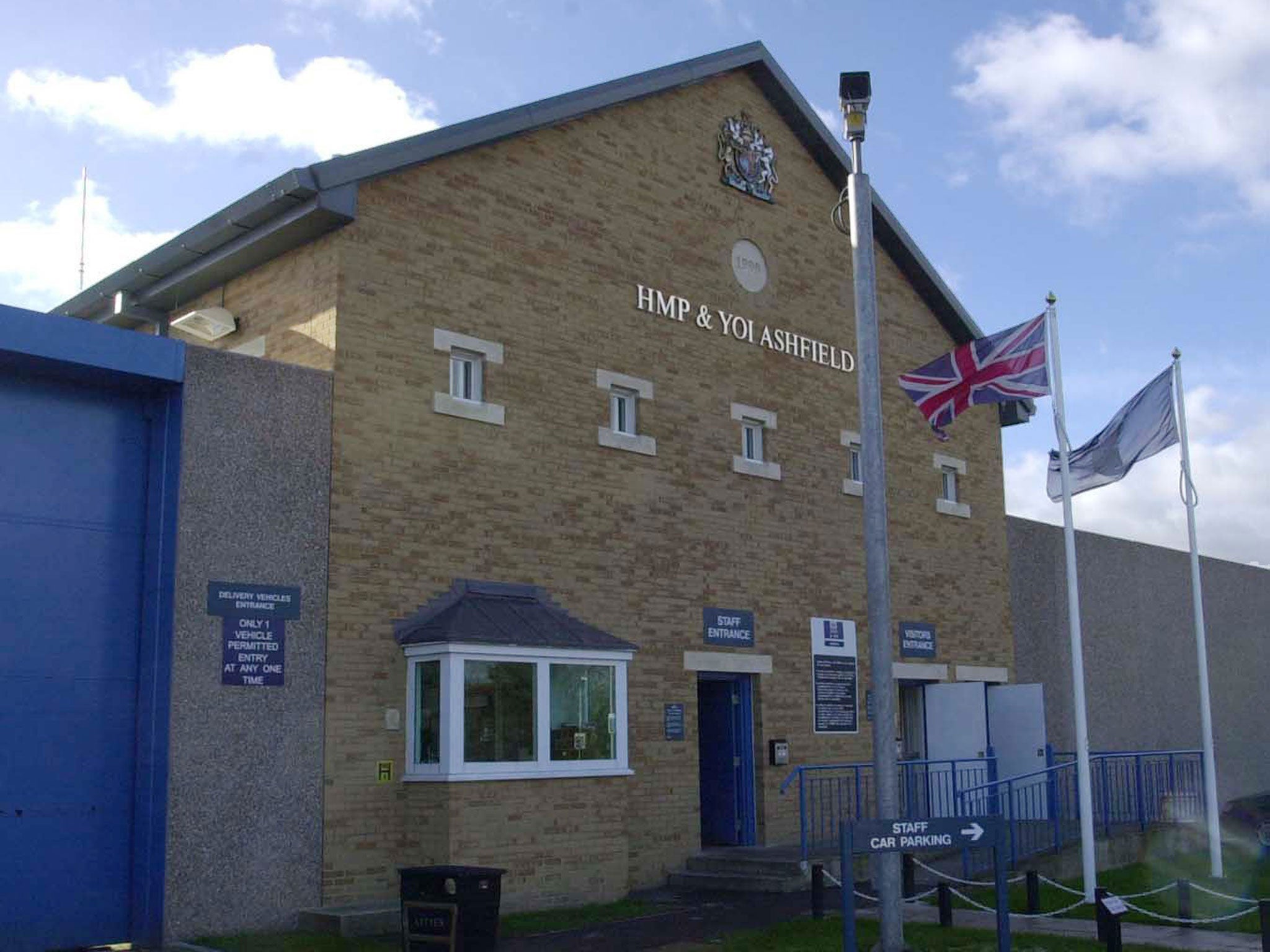 HM Young Offenders Institution (HMYOI) Ashfield, near Bristol.