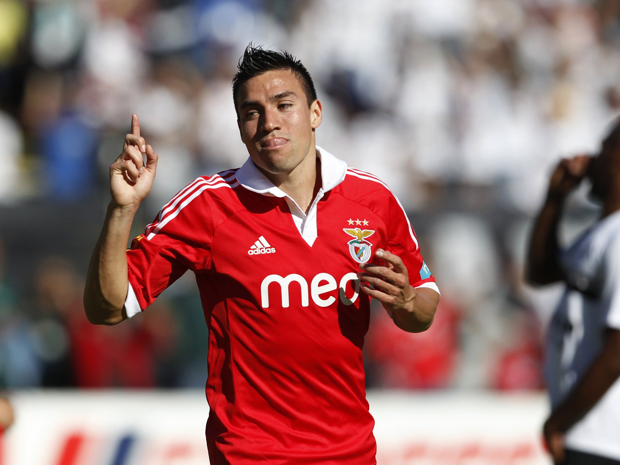 Benfica's Nicolas Gaitan has been watched by Spurs scouts