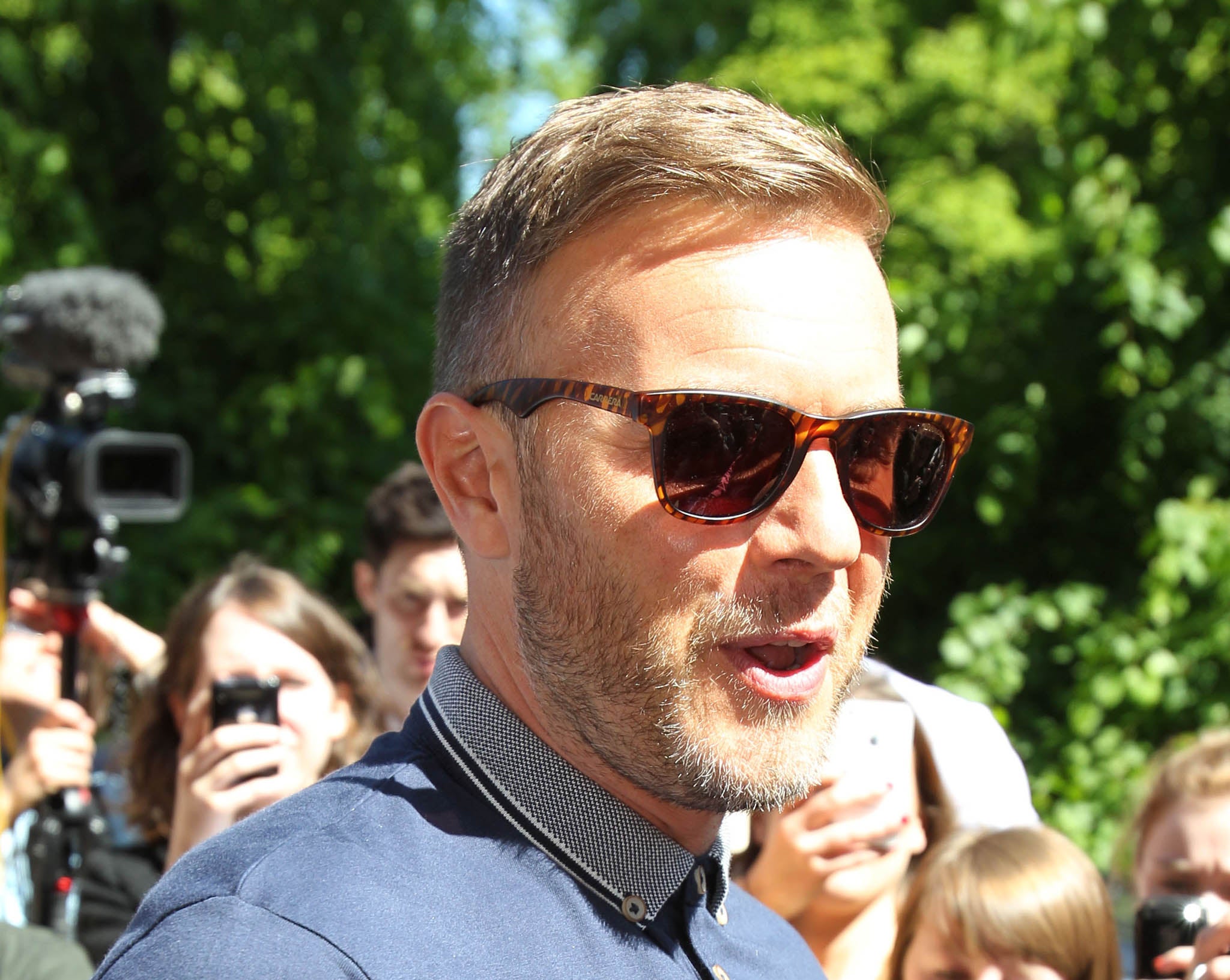 X Factor judge Gary Barlow in Glasgow.