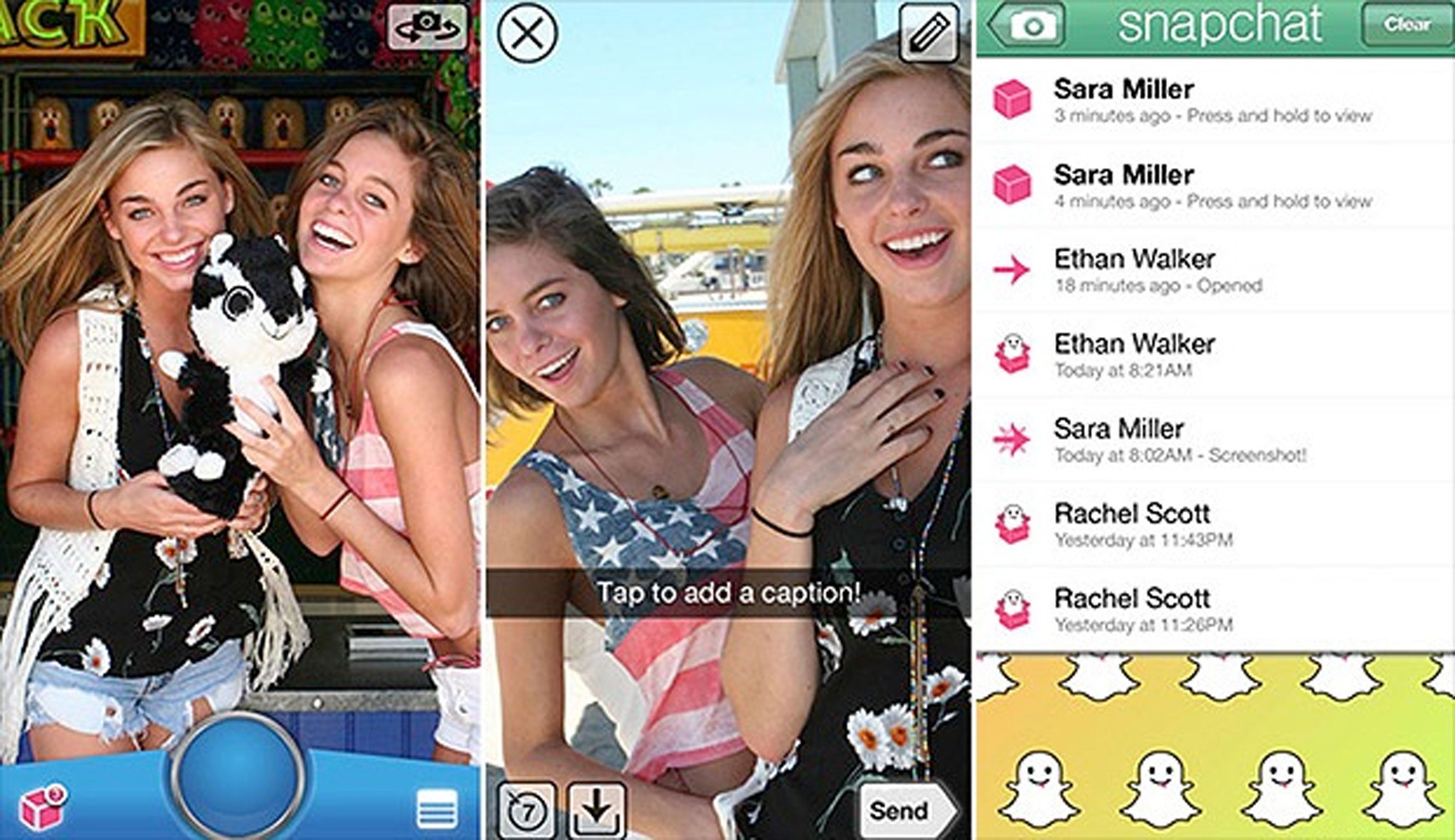 Snapchat lets users send pictures or video that 'self-destructs' after a set period