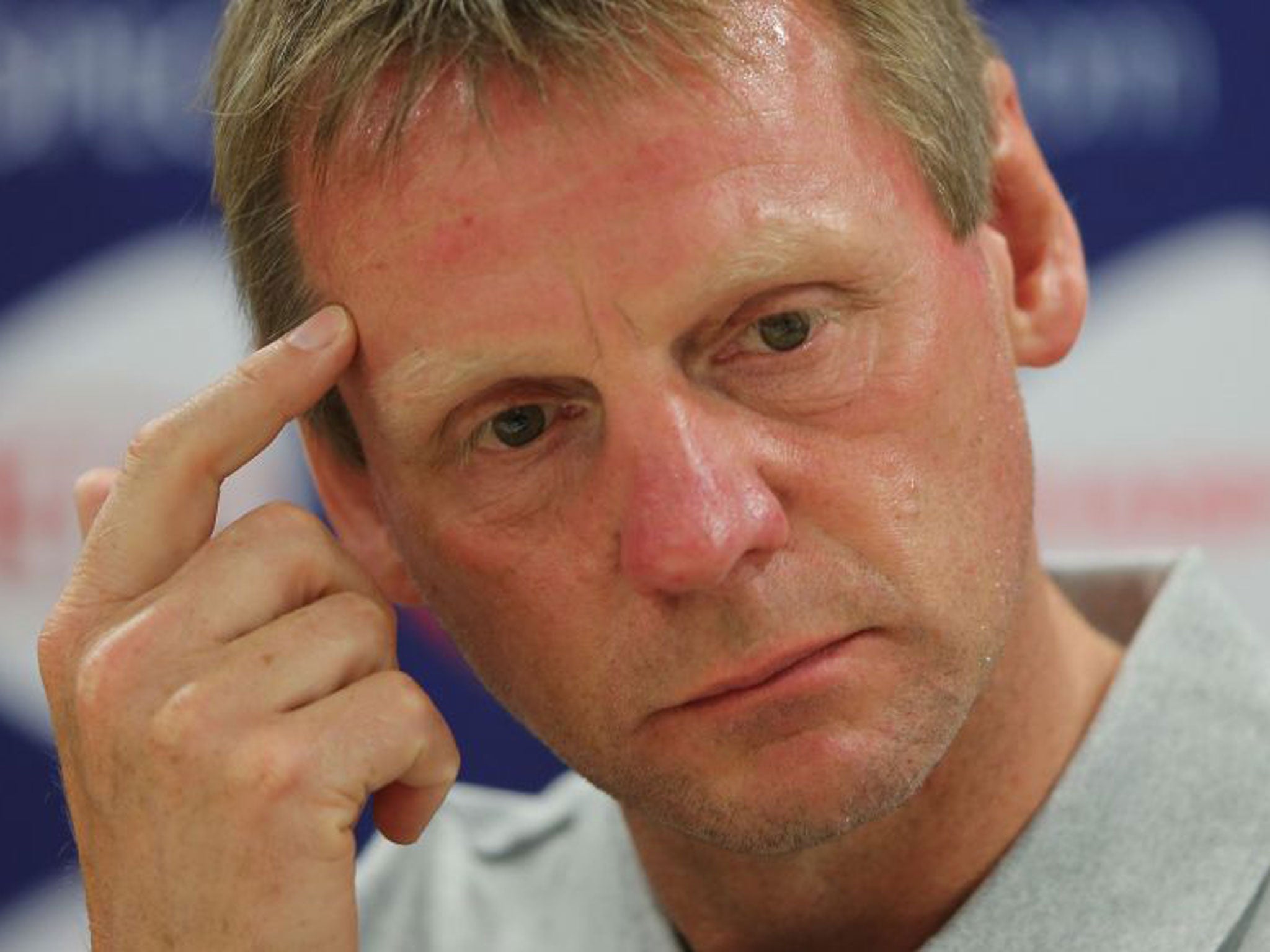 Stuart Pearce in contemplative mood