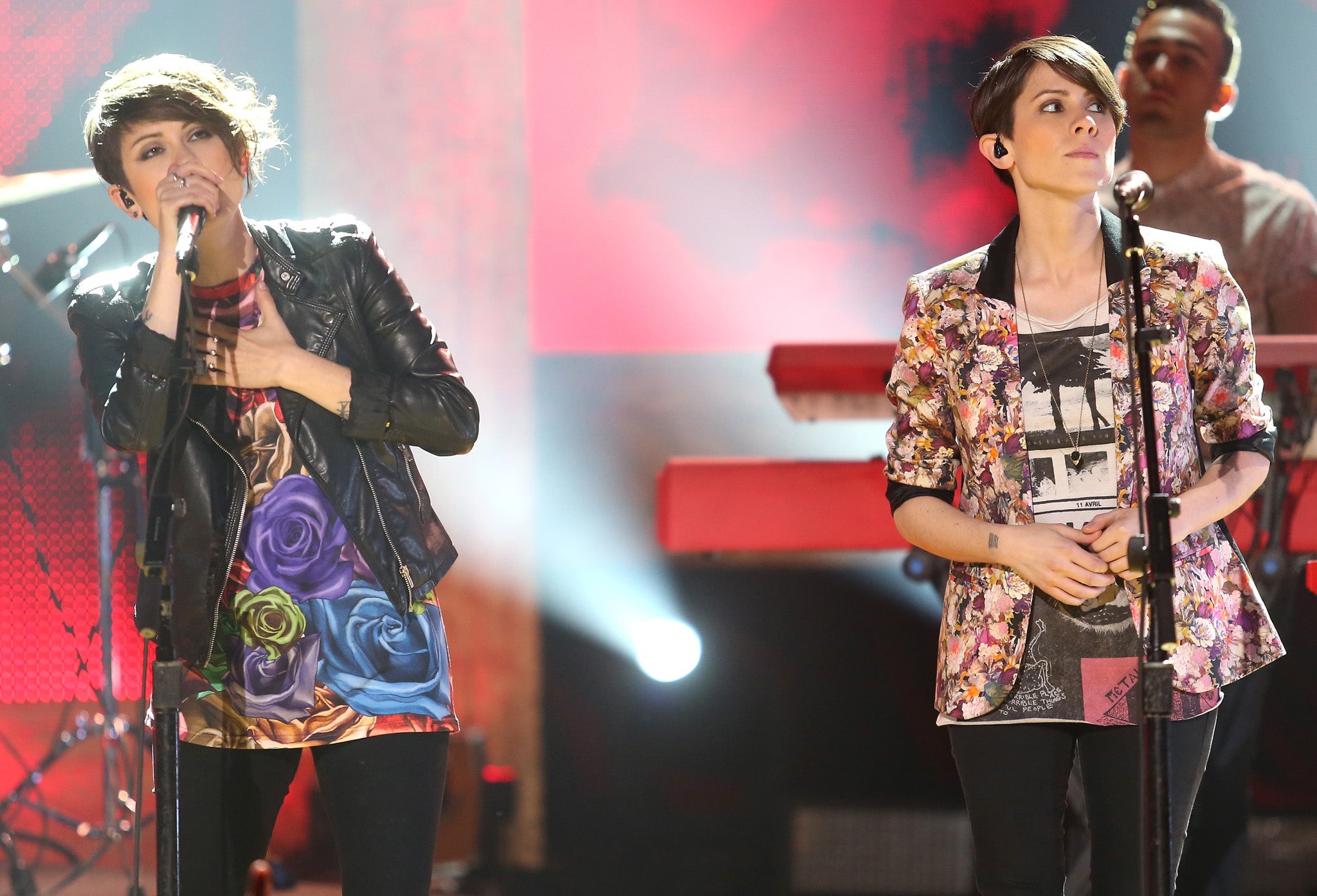 Singers Tegan and Sara Quin of Tegan & Sara