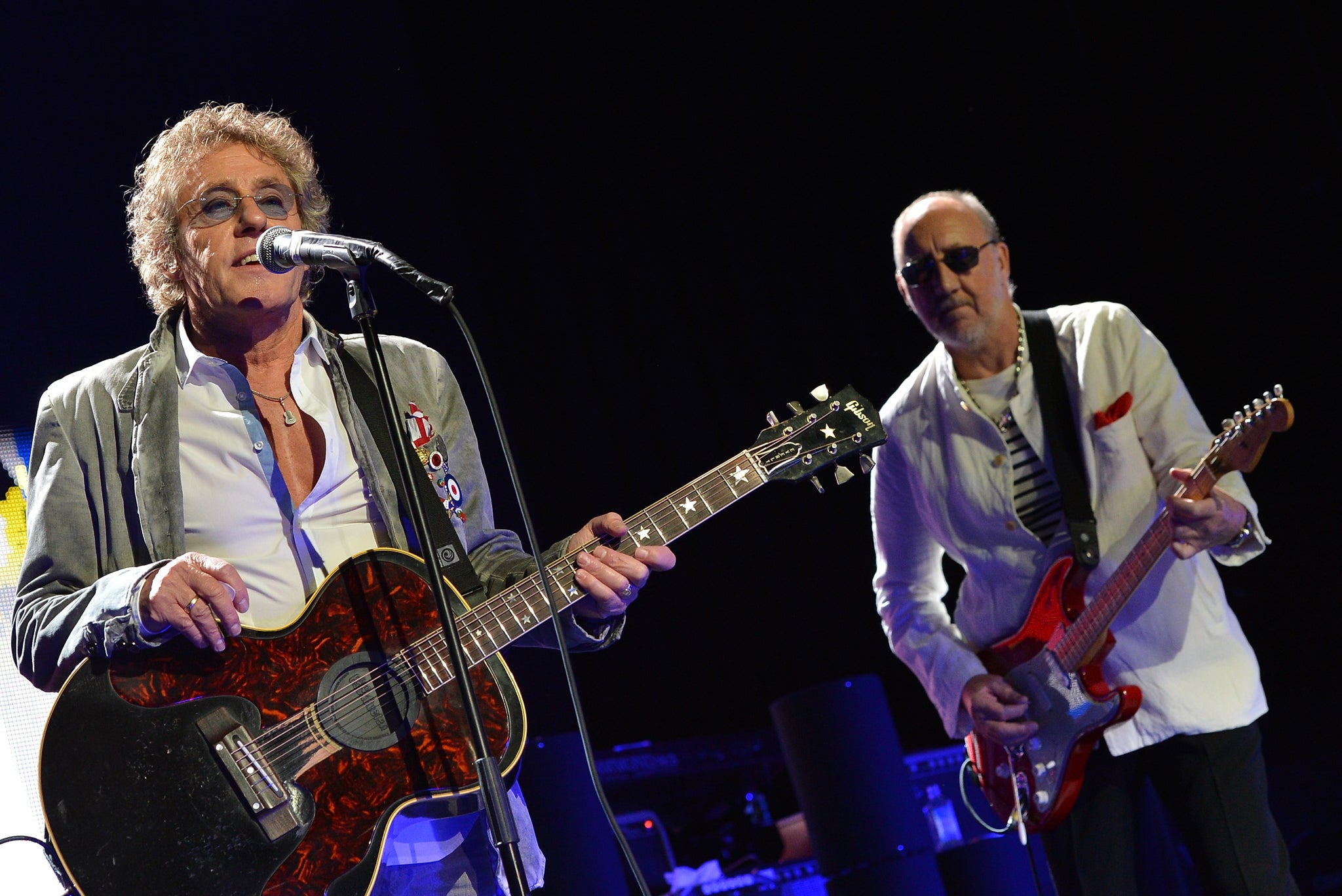 Roger Daltrey and Pete Townsend of The Who