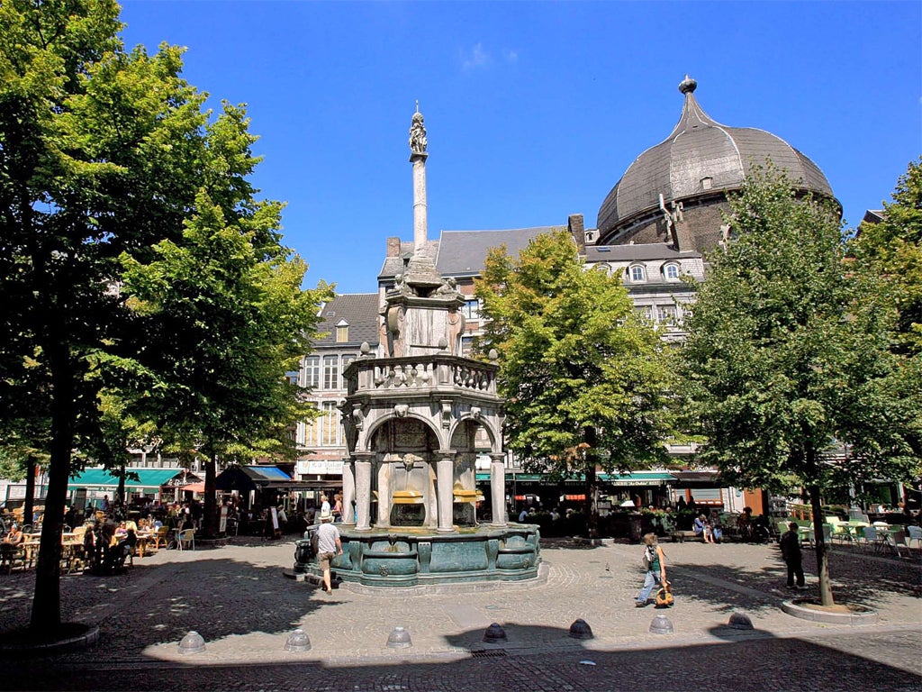 Historic heart: Place du Marché in the centre of Liège