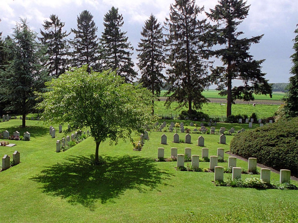 Foreign field: the war cemetry at St Symphorien