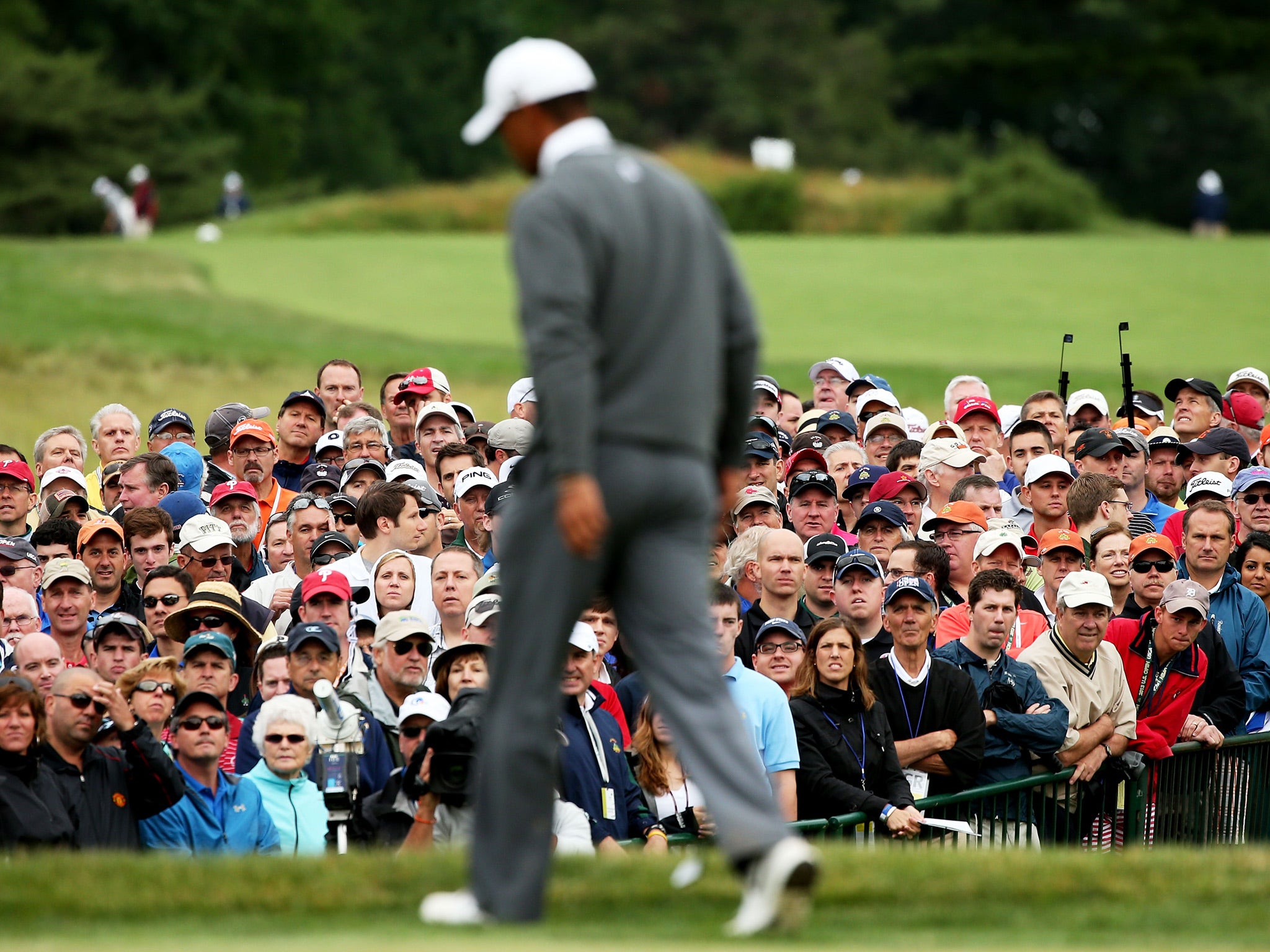 Tiger Woods pictured at the US Open