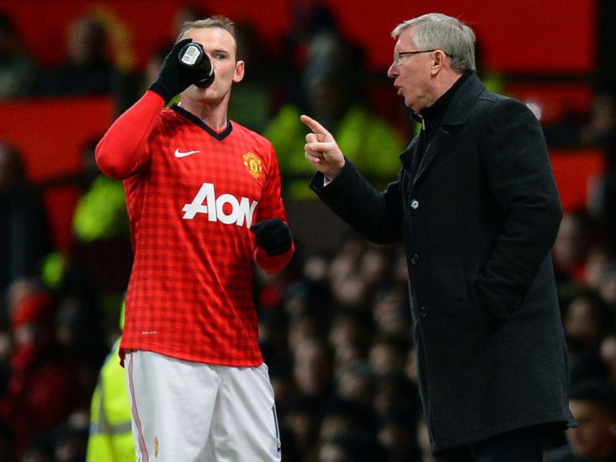 Sir Alex Ferguson said Wayne Rooney had asked for a transfer