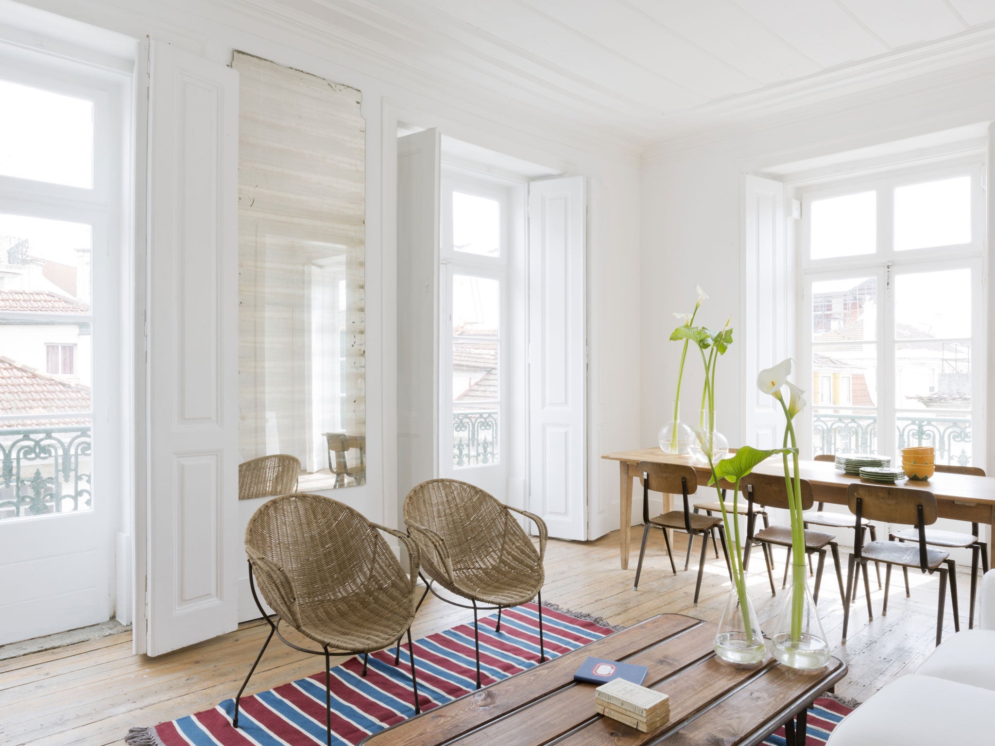 Light fantastic: One of the bright, spacious apartments