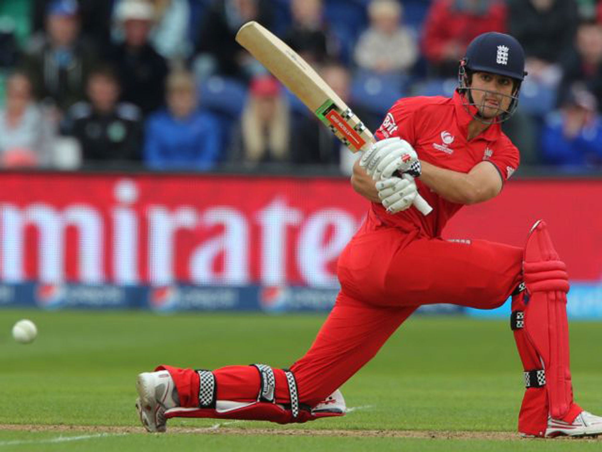 The England captain, Alastair Cook, leads by example as he racks up 64 runs
