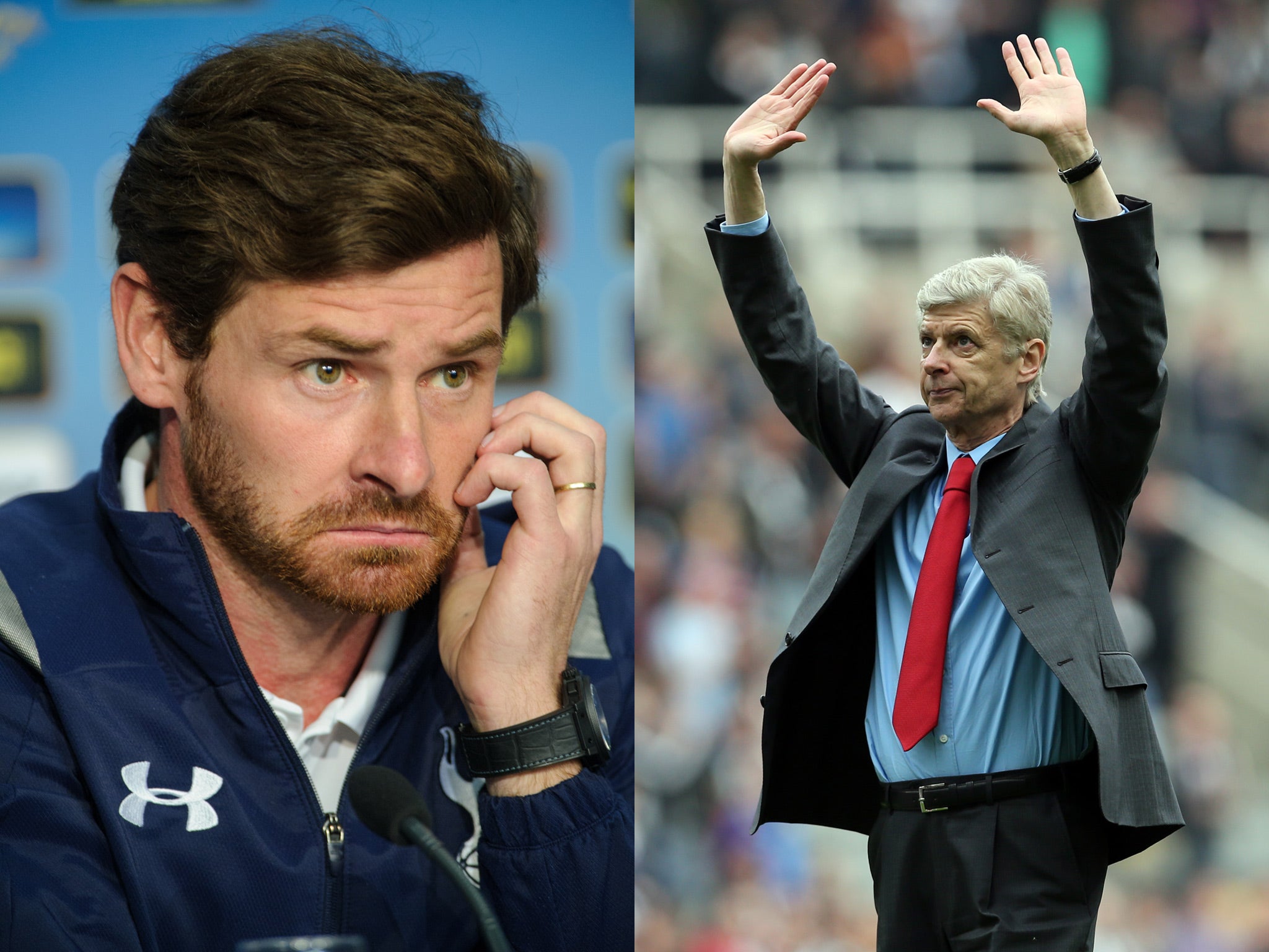 Andre Villas-Boas and Arsene Wenger