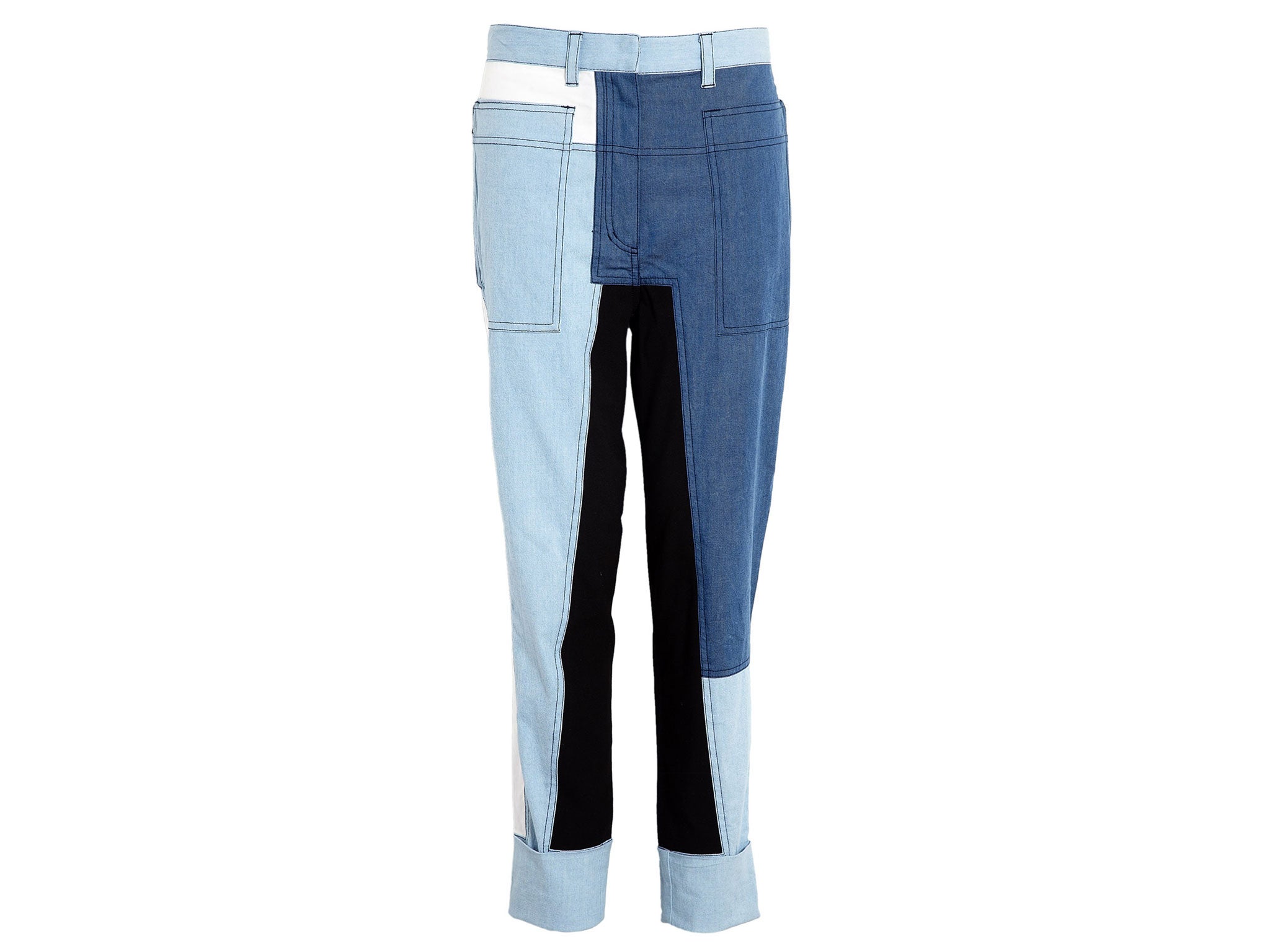Patchwork jeans £380, 3.1 Philip Lim, <a class="body-gallery" data-vars-item-name="GL-1409166-" data-vars-event-id="c6">my-wardrobe.com</a>