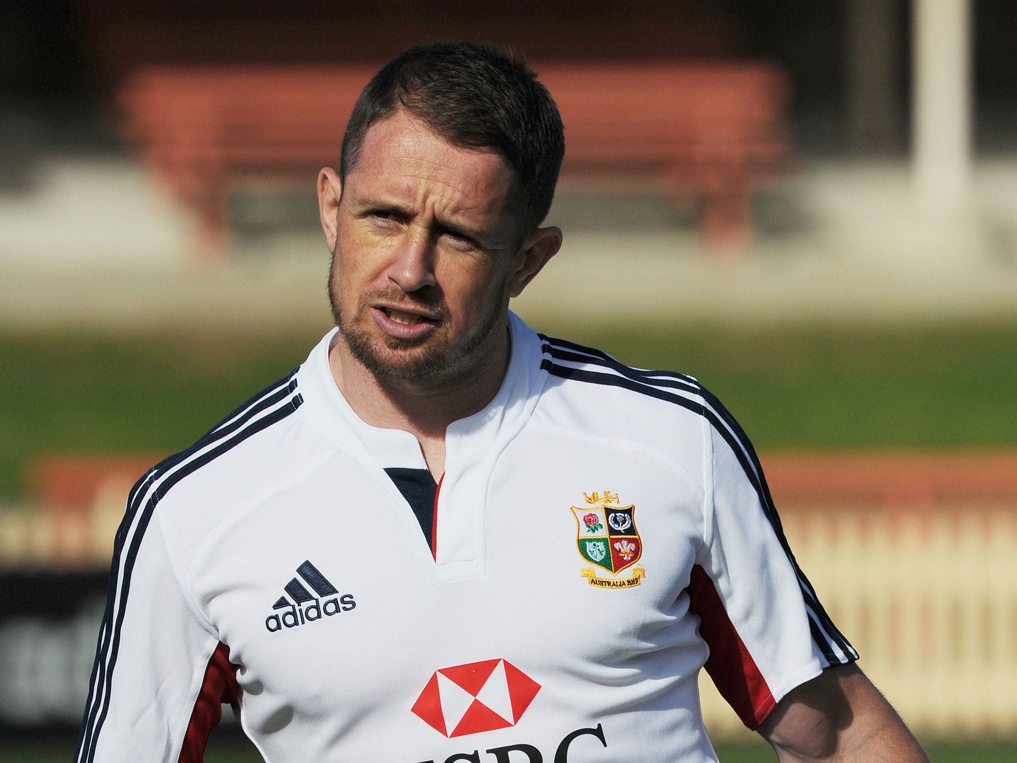 Shane Williams warms up during the captain's run in Sydney