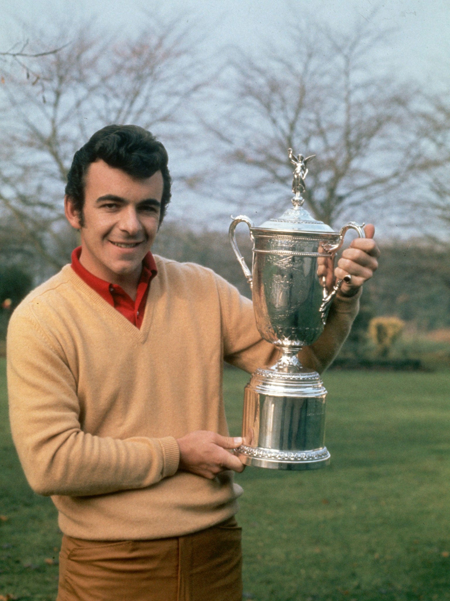 Tony Jacklin following his US Open victory in 1970