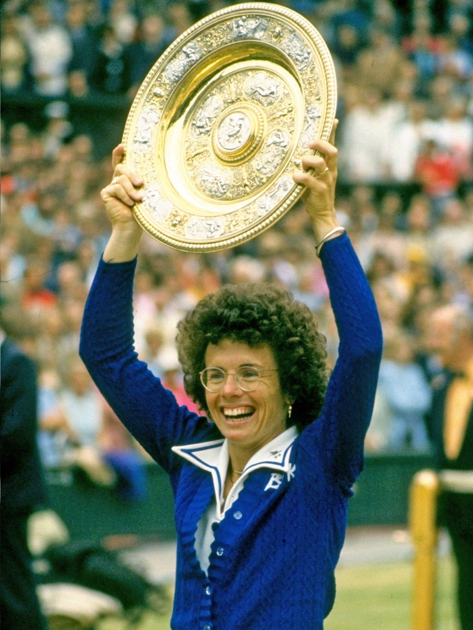 Billie Jean King at Wimbledon. She had spent more than a decade fighting for greater equality for women before calling the meeting that led to the WTA’s formation