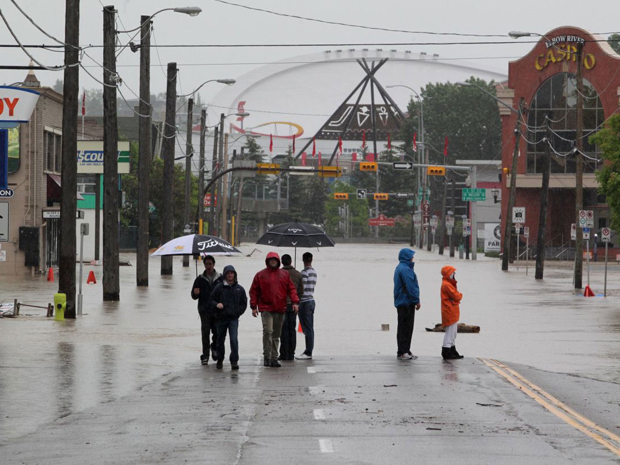 Waters near the Olympic Saddledome in Calgary, Alberta