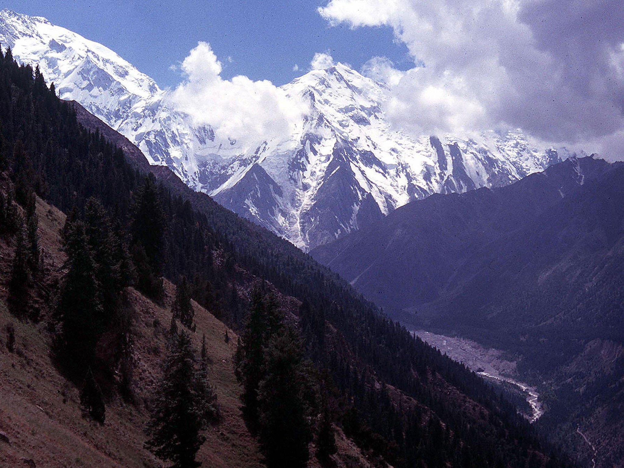 The Nanga Parbat mountains in northern Pakistan