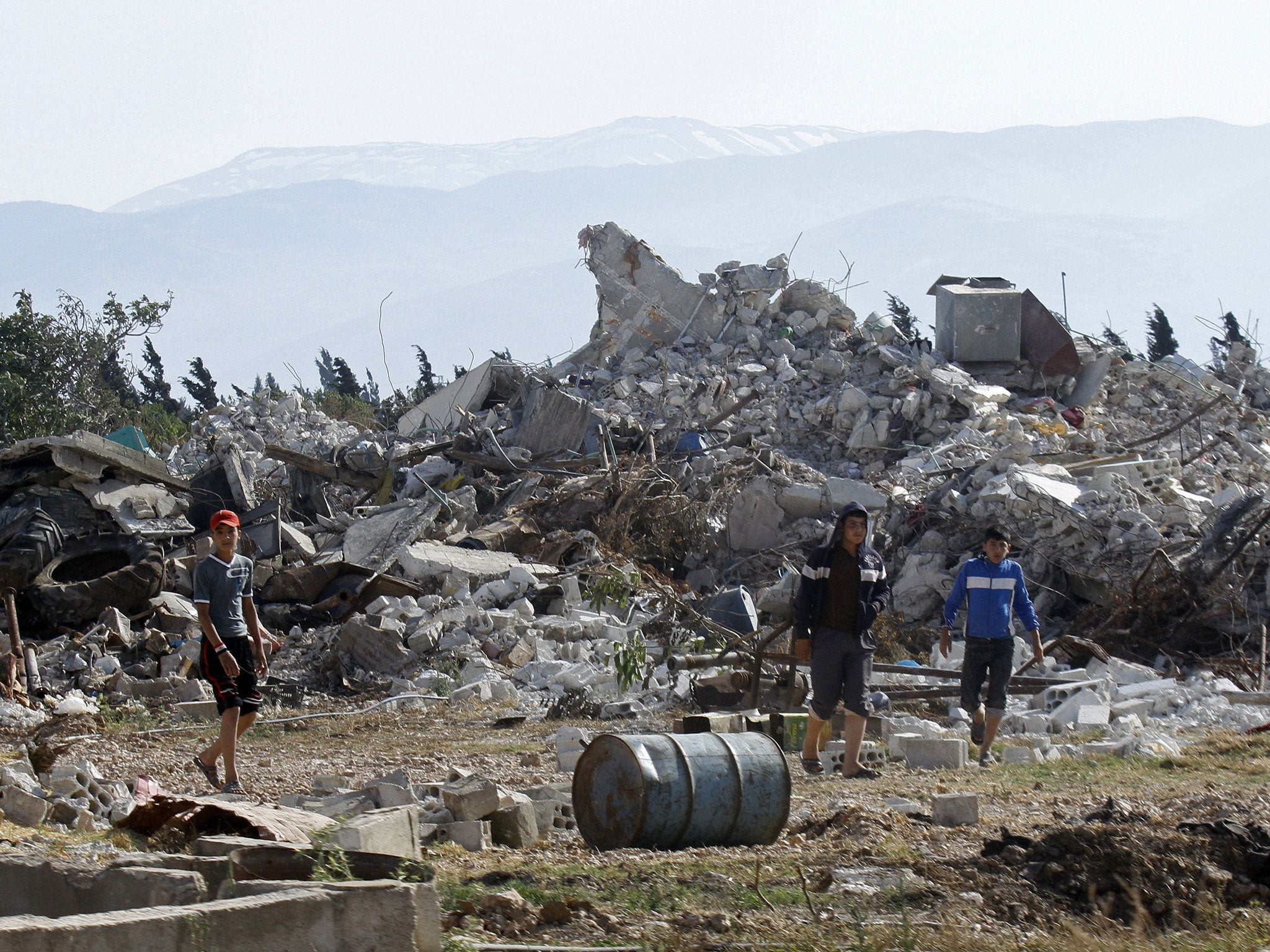 The village of al-Hamidiyeh, north of Qusayr, following its recapture by Assad’s forces. Much of the damage has been caused by rebel mines as well as shellfire