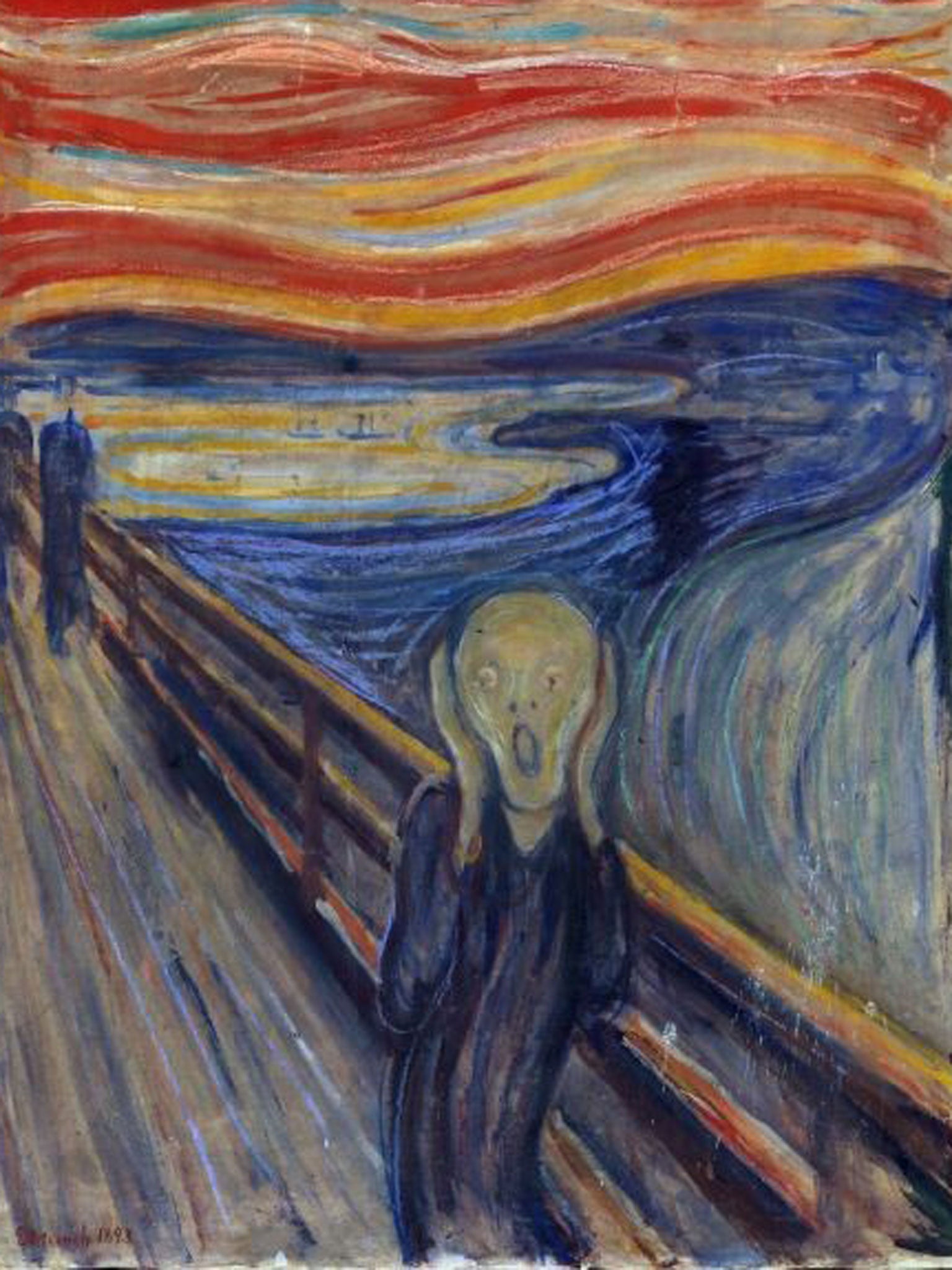 Edvard Munch: Skrik / The Scream, 1893 at the National Gallery and Munch Museum, Oslo