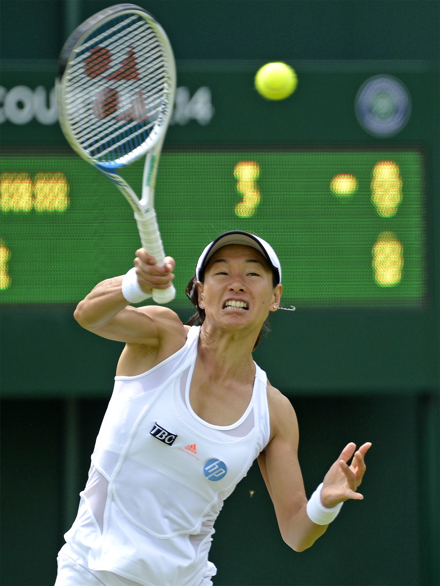 Kimiko Date-Krumm won her first-round tie in just 44 minutes