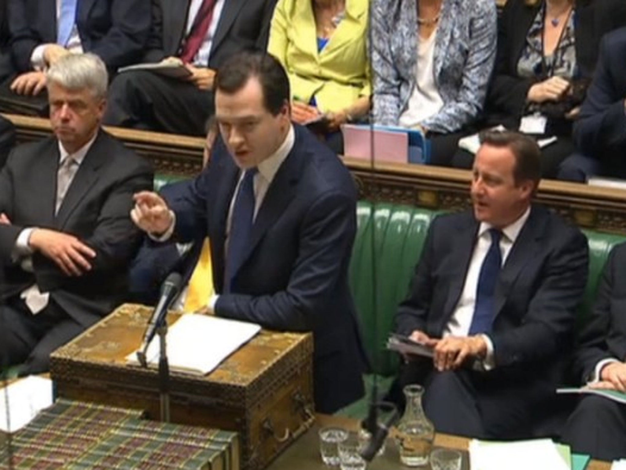 Chancellor George Osborne's Spending Review in the House of Commons this afternoon