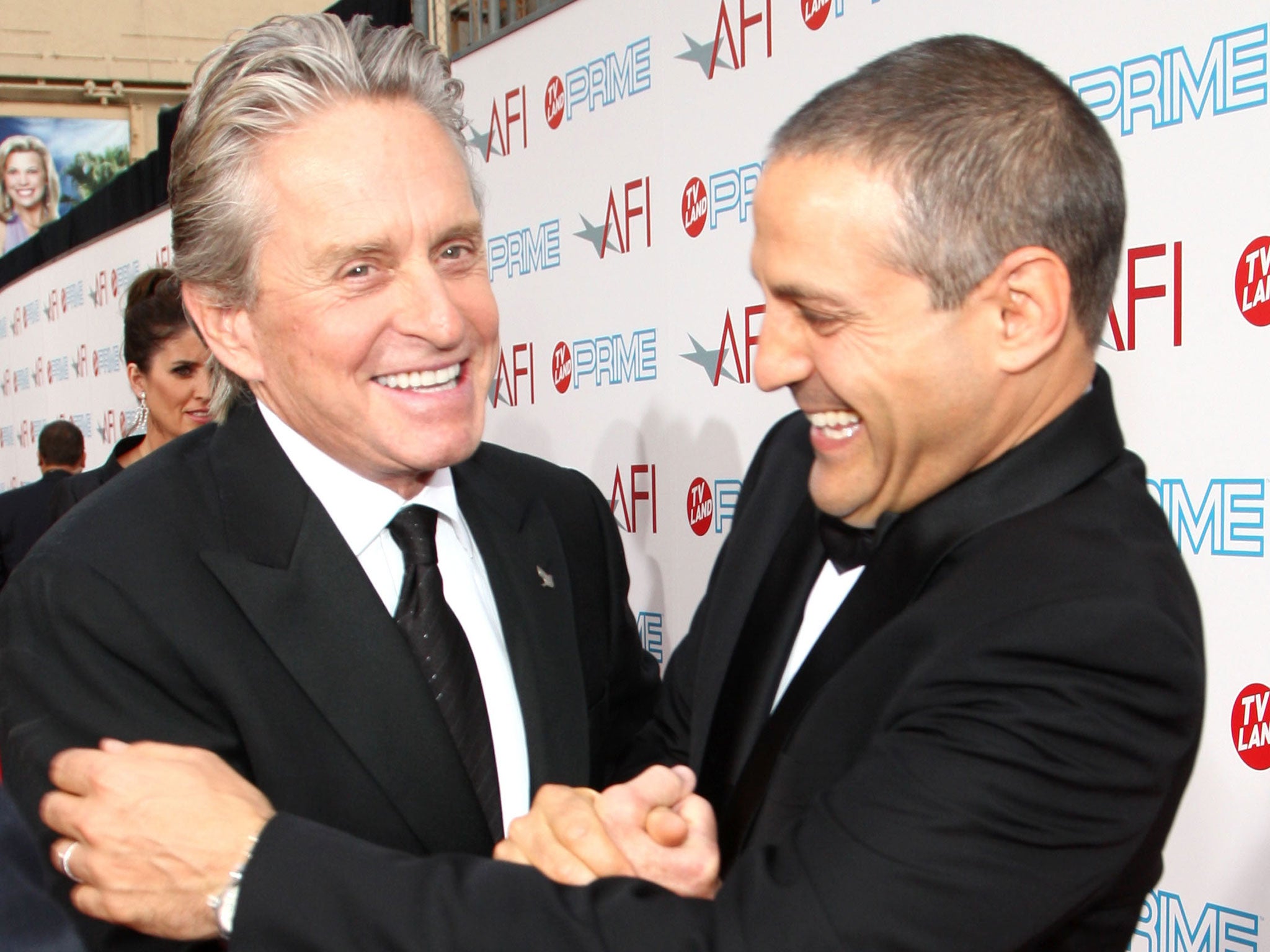 Michael Douglas (left) with Ari Emanuel