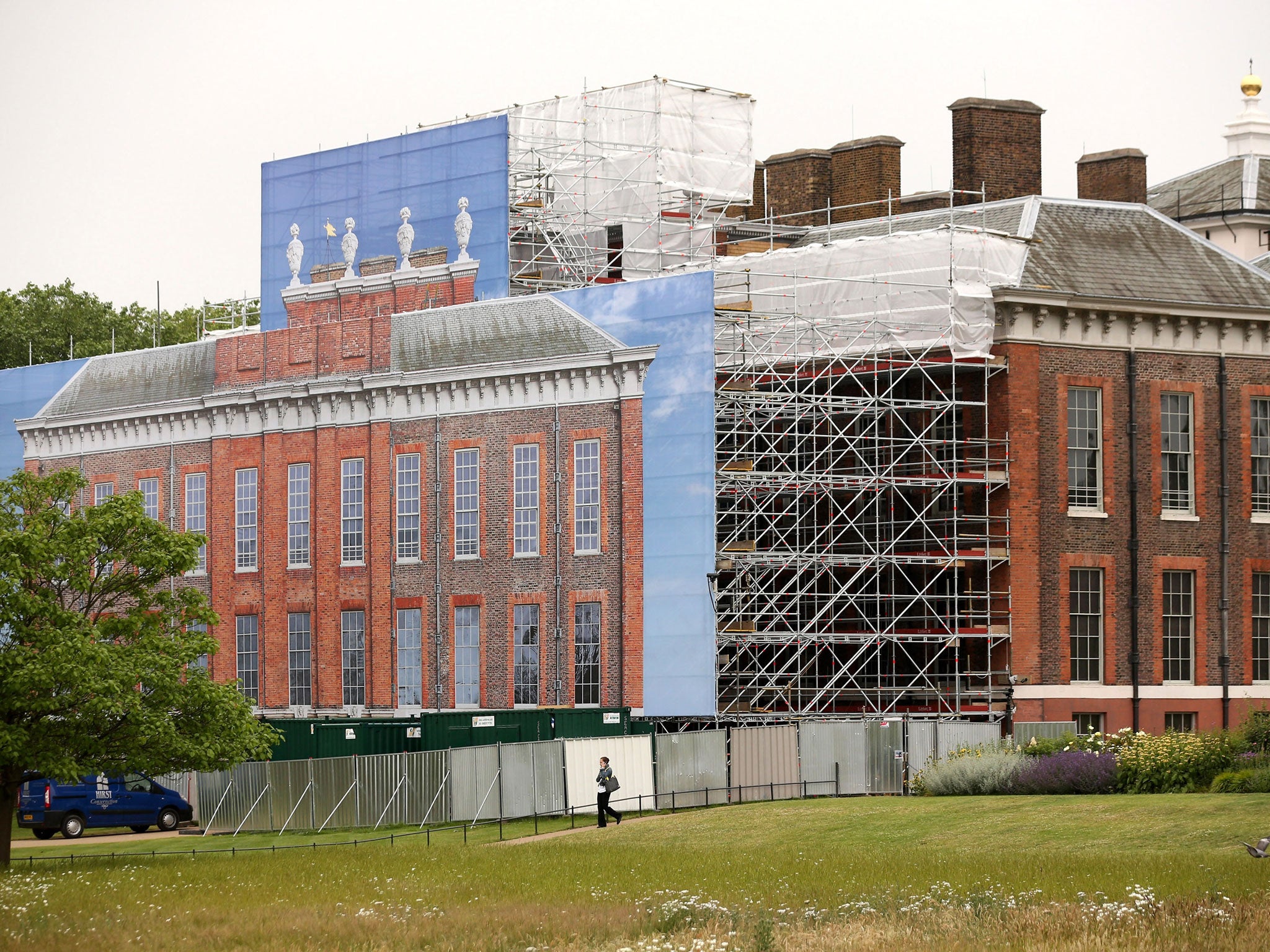 Apartment 1A at Kensington Palace has been gutted under a major restoration project that is due be completed in the autumn