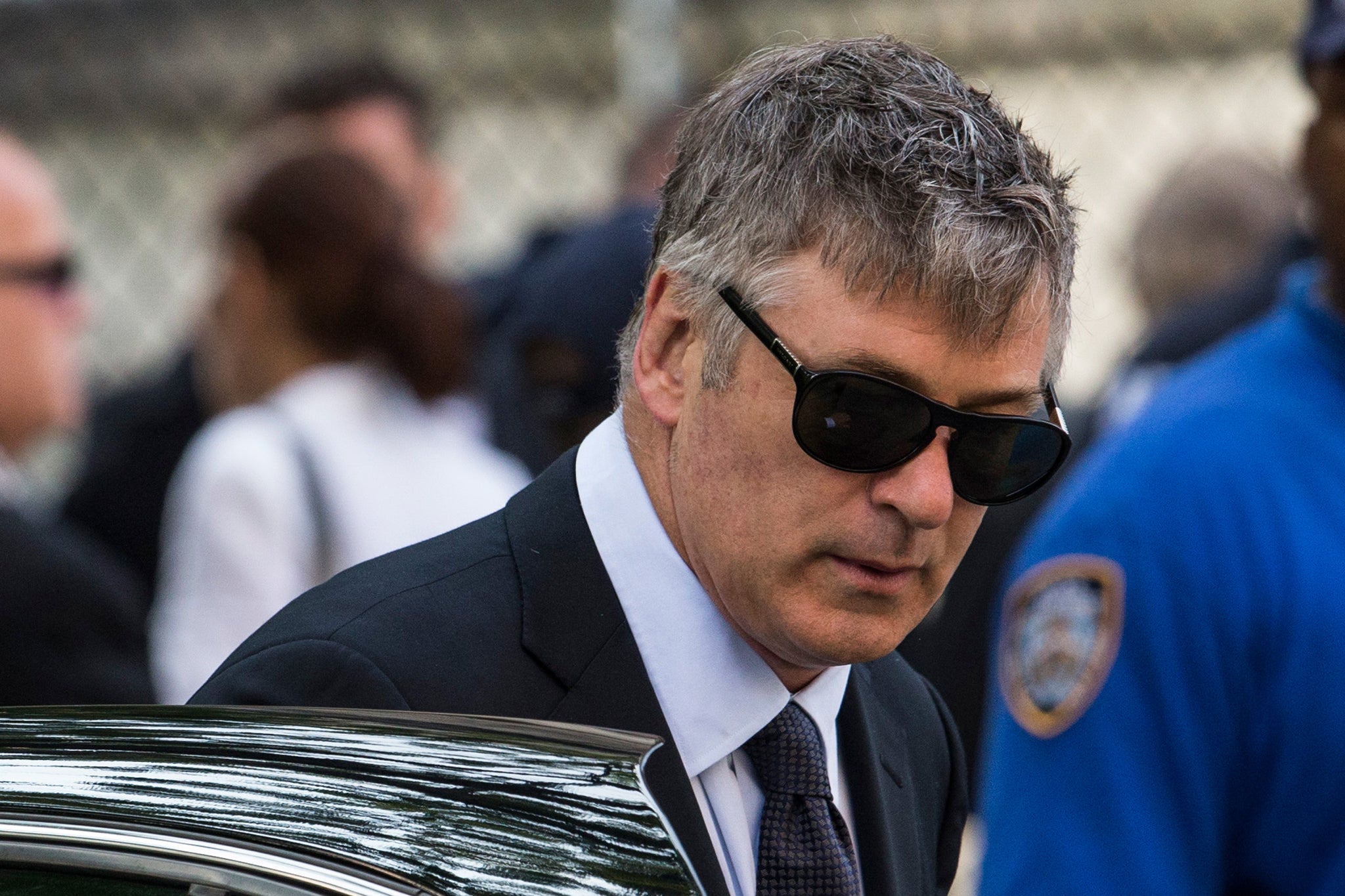 Alec Baldwin attends James Gandolfini's funeral in New York