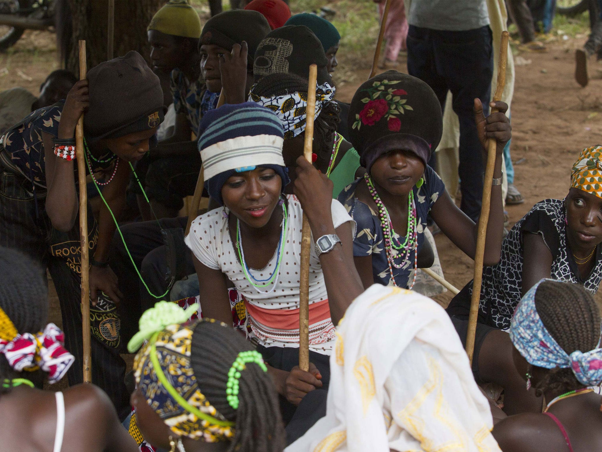 Members of the Fulani tribe. At least 30 people have been killed in clashes sparked by cattle theft.