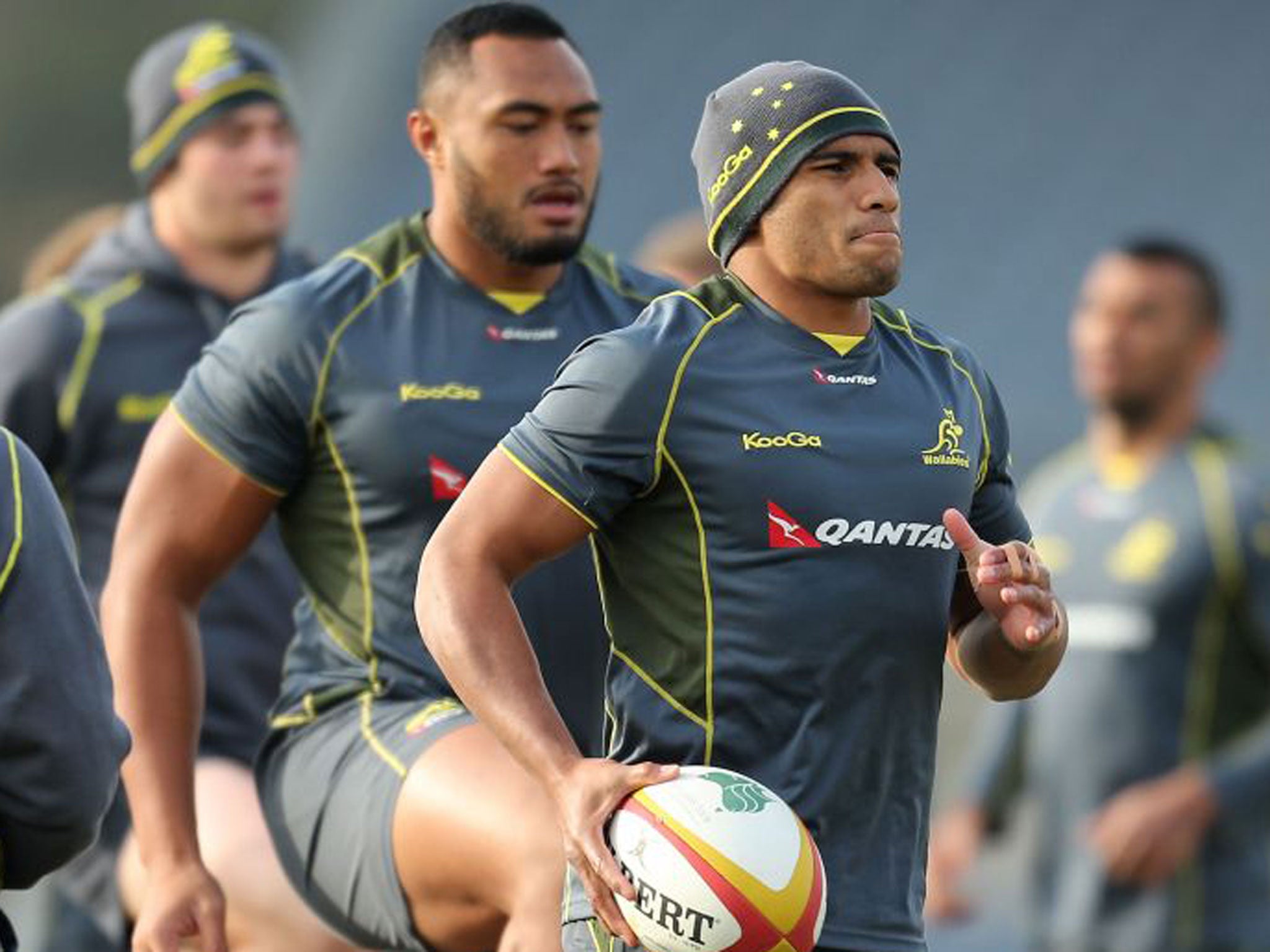 Will Genia during Australia training yesterday