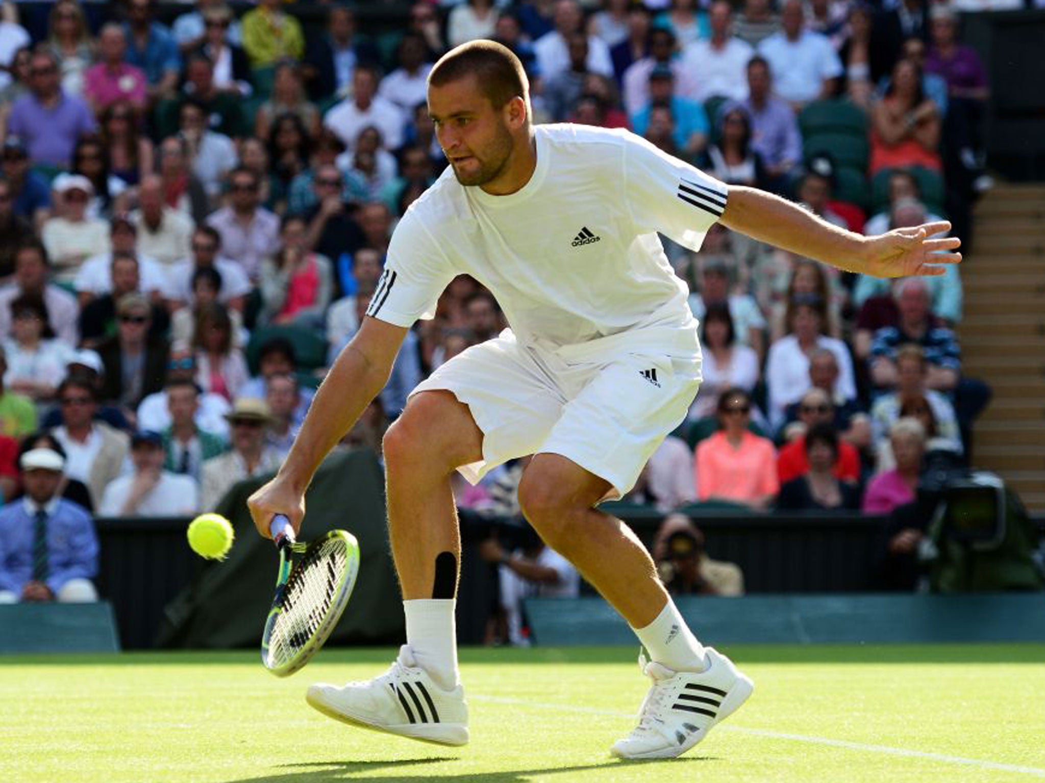 Mikhail Youzhny led 5-2 in the second but still lost the set