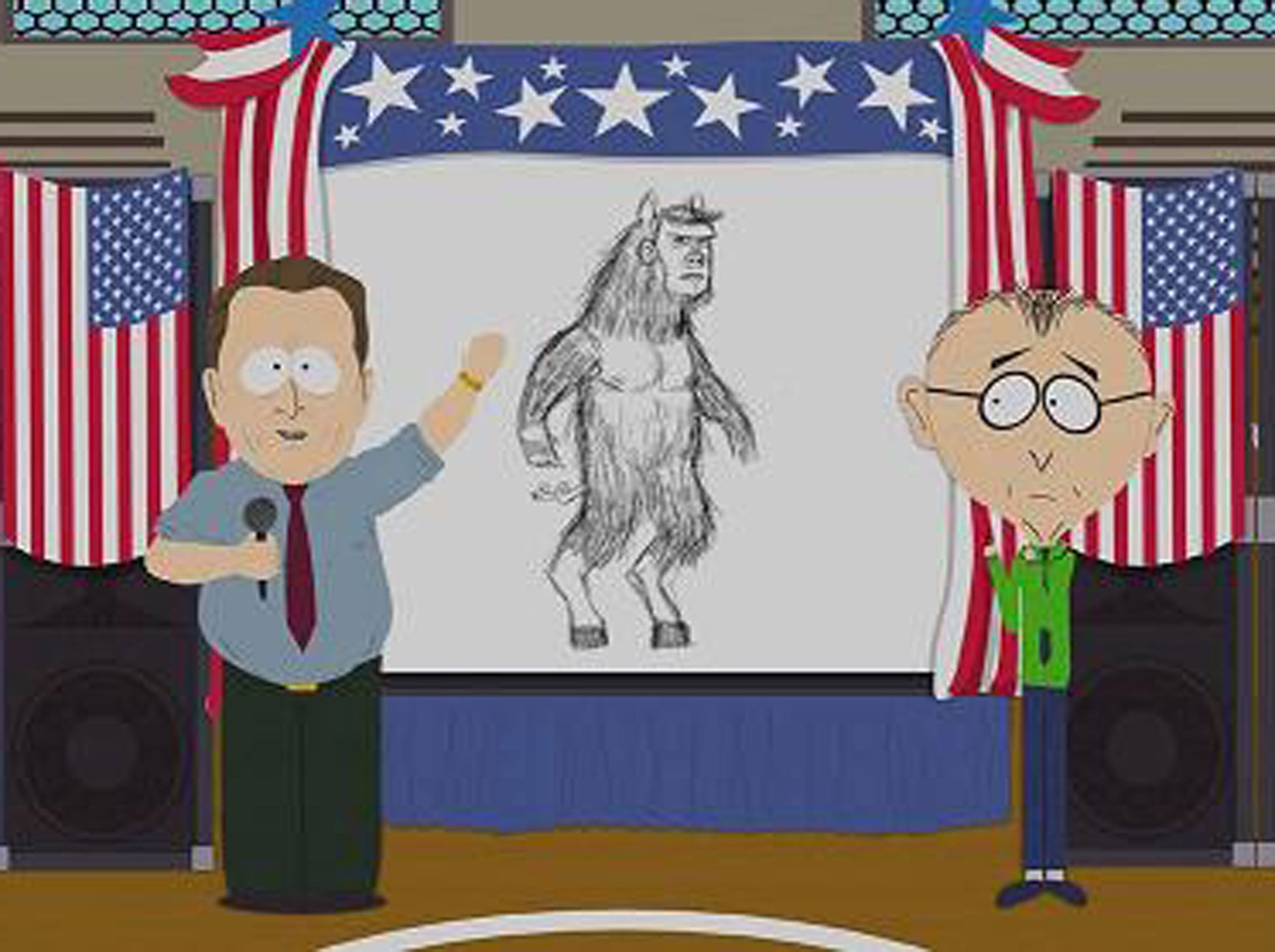 South Park's ManBearPig: "Half man, half bear, half pig"