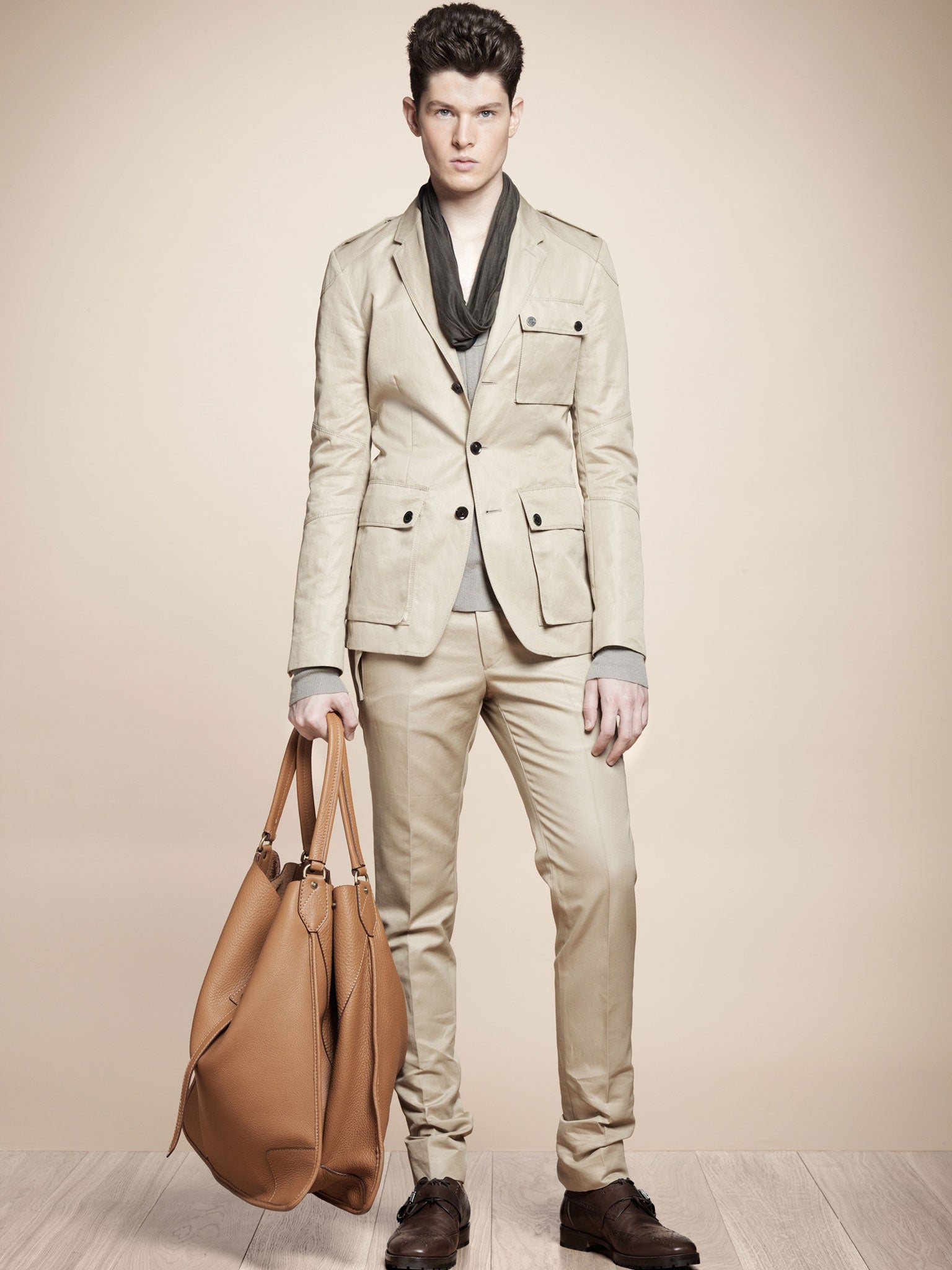 Animal magic: model wears Belstaff spring/summer 2013