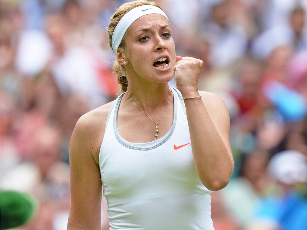 Sabine Lisicki has to keep a firm grip on herself