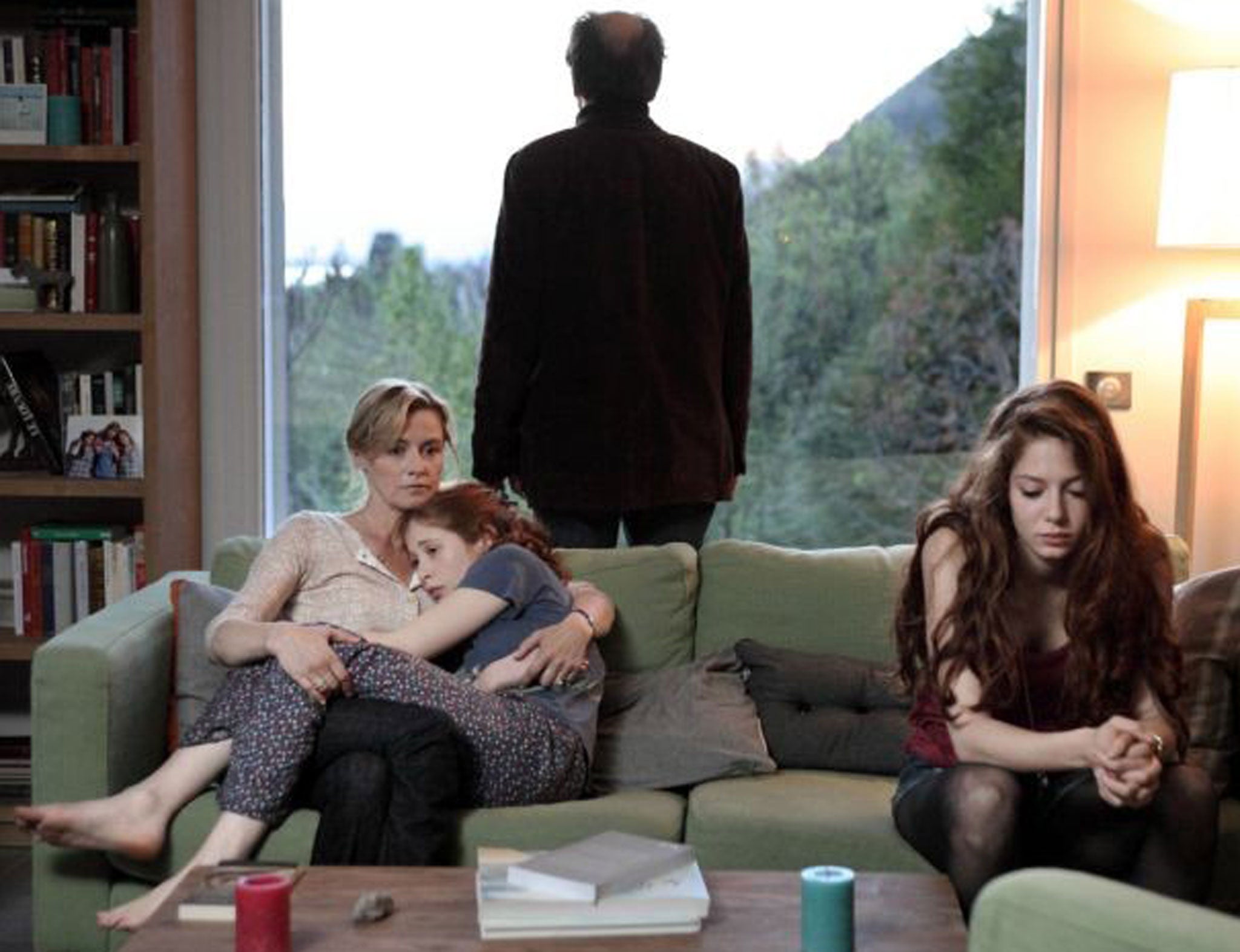 Mort-ish: (from left) Anne Consigny as Claire Séguret, Yara Pilartz as Camille Séguret, Frédéric Pierrot as Jérôme Séguret, Jenna Thiam as Léna Séguret in ‘The Returned’