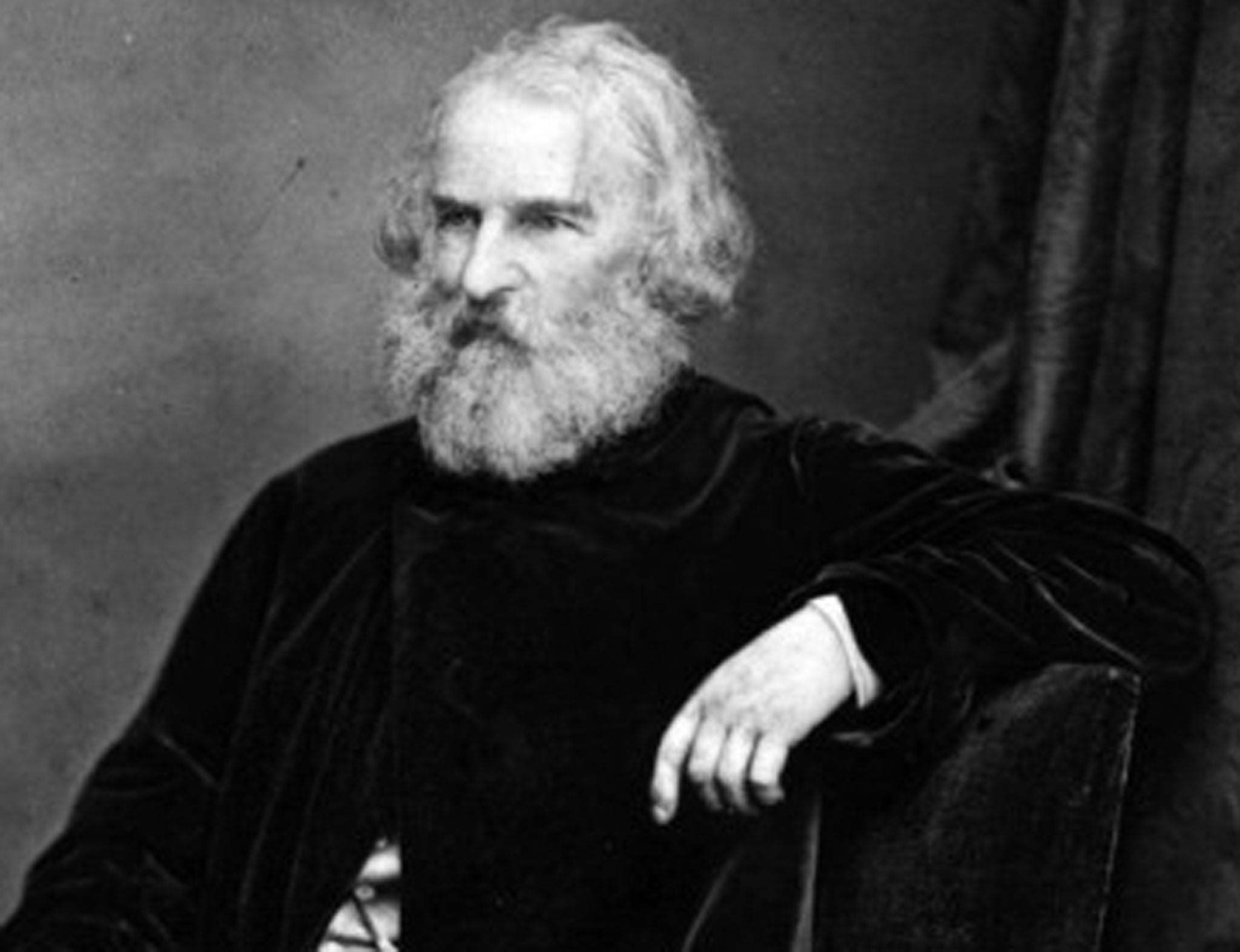 American poet Henry Wadsworth Longfellow