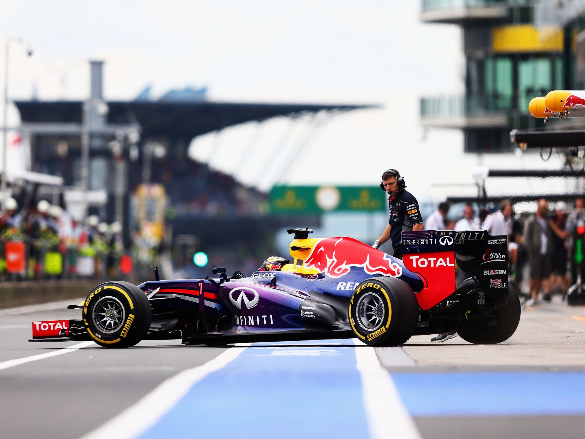 Sebastian Vettel at the German Grand Prix