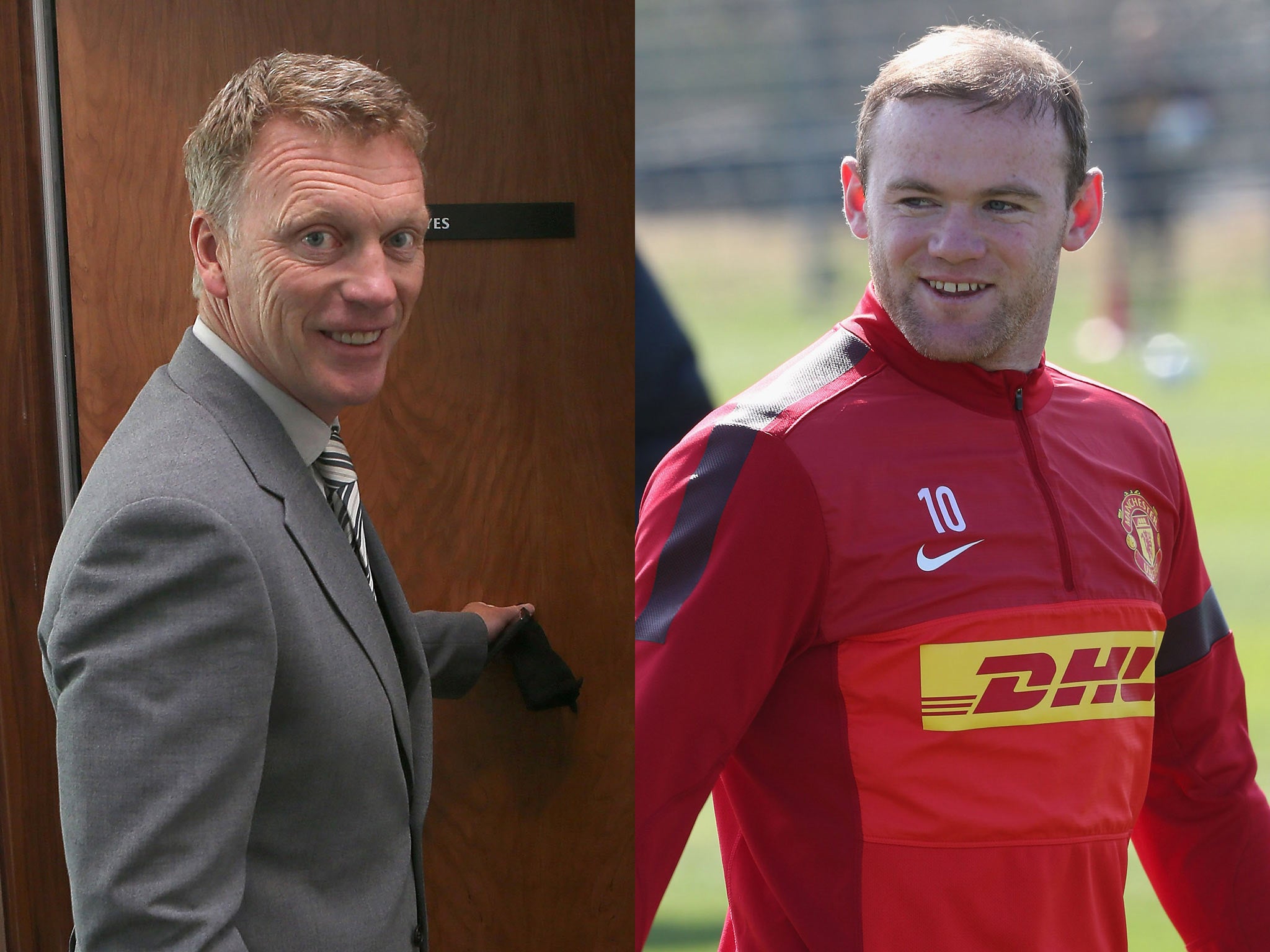 David Moyes and Wayne Rooney