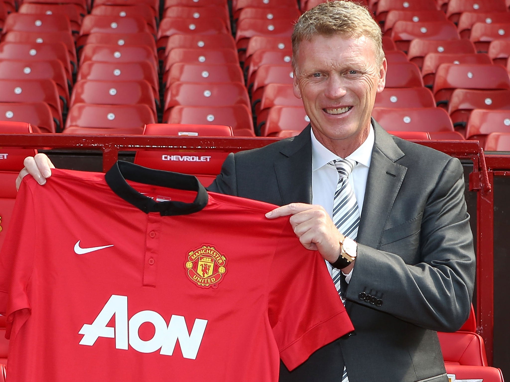 David Moyes at his unveiling