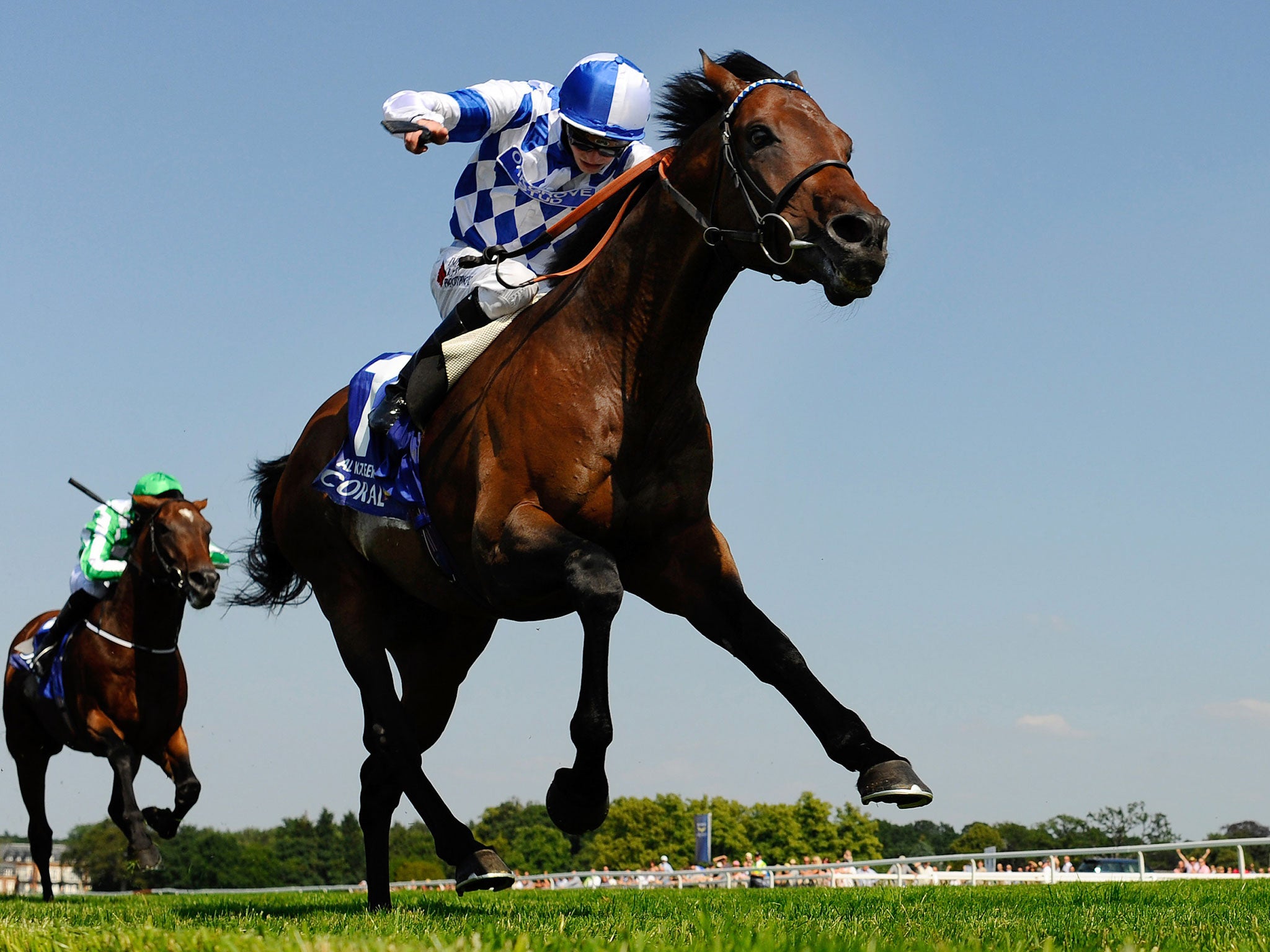 Doyle baron: James Doyle rides Al Kazeem to victory in the Eclipse Stakes