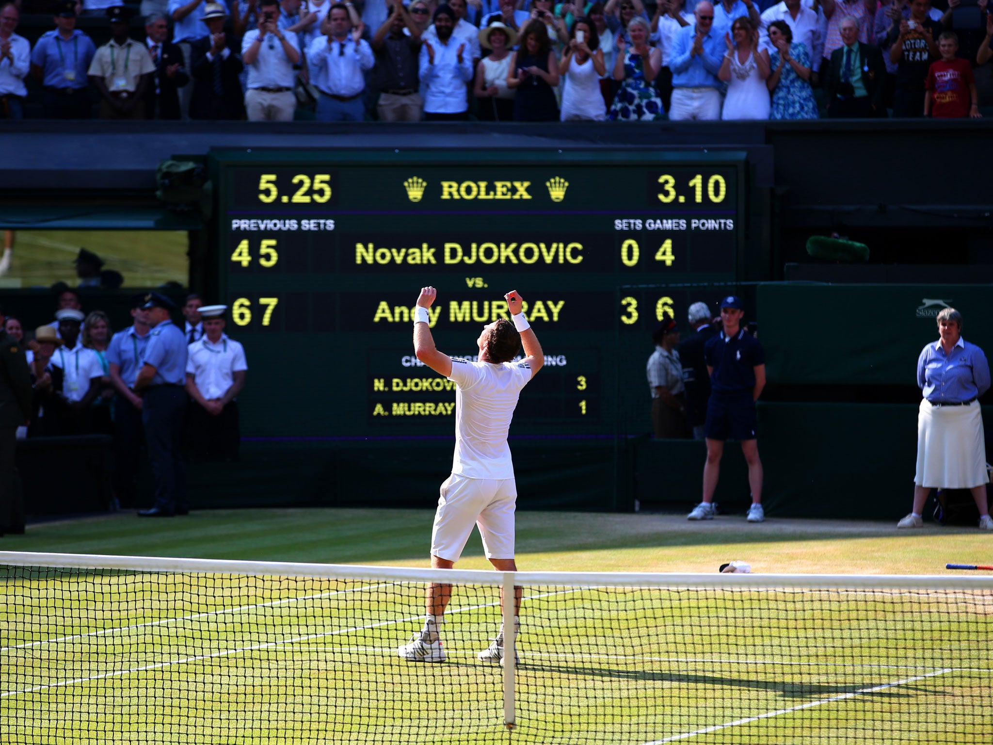 The moment of victory