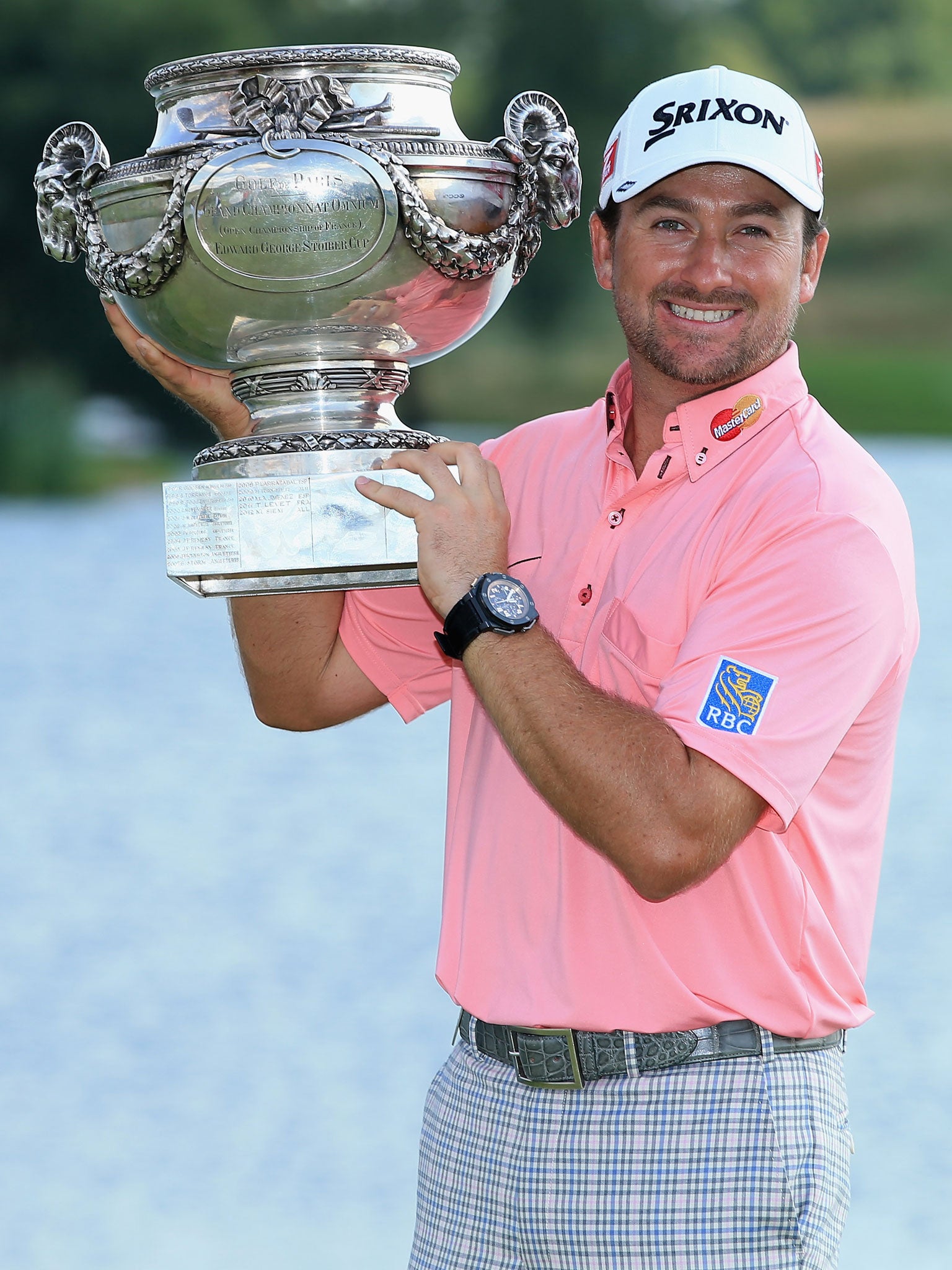 Graeme McDowell celebrates his French Open win